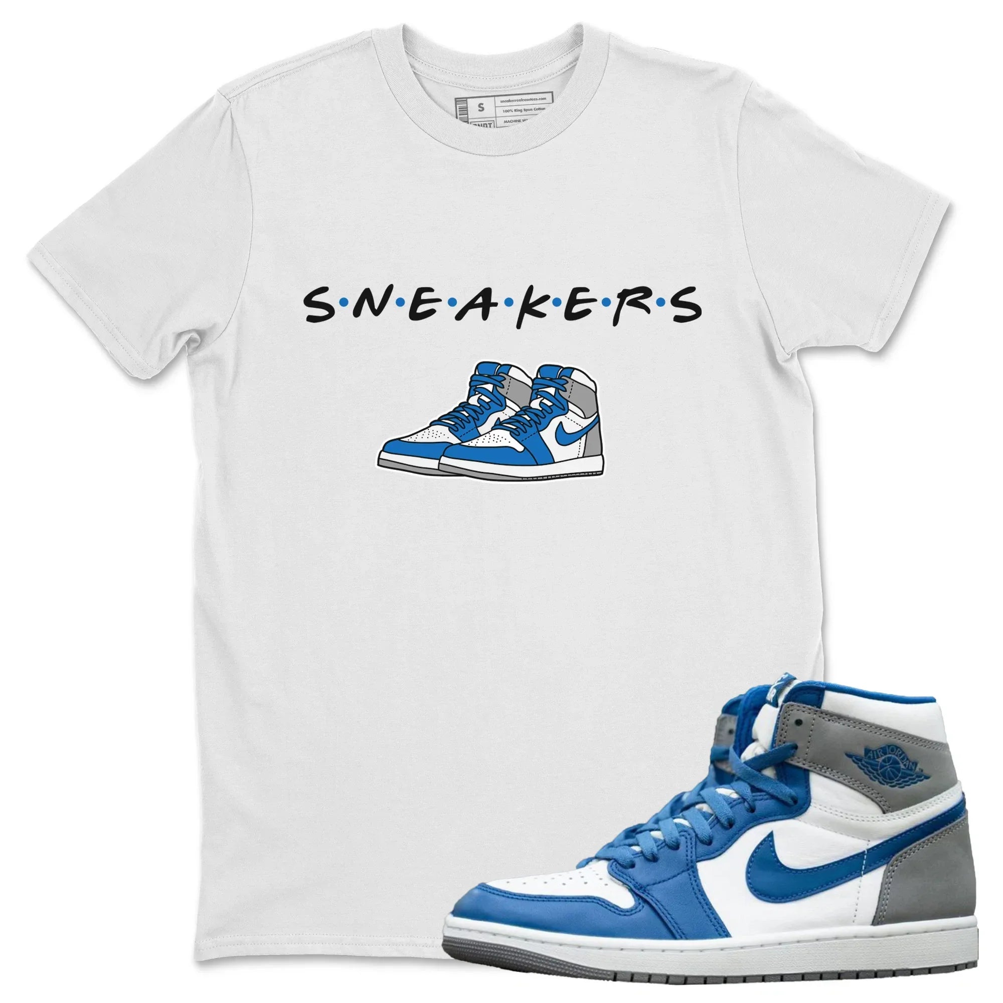 snkmatchs Unisex Tops - Air Jordan 1 True Blue