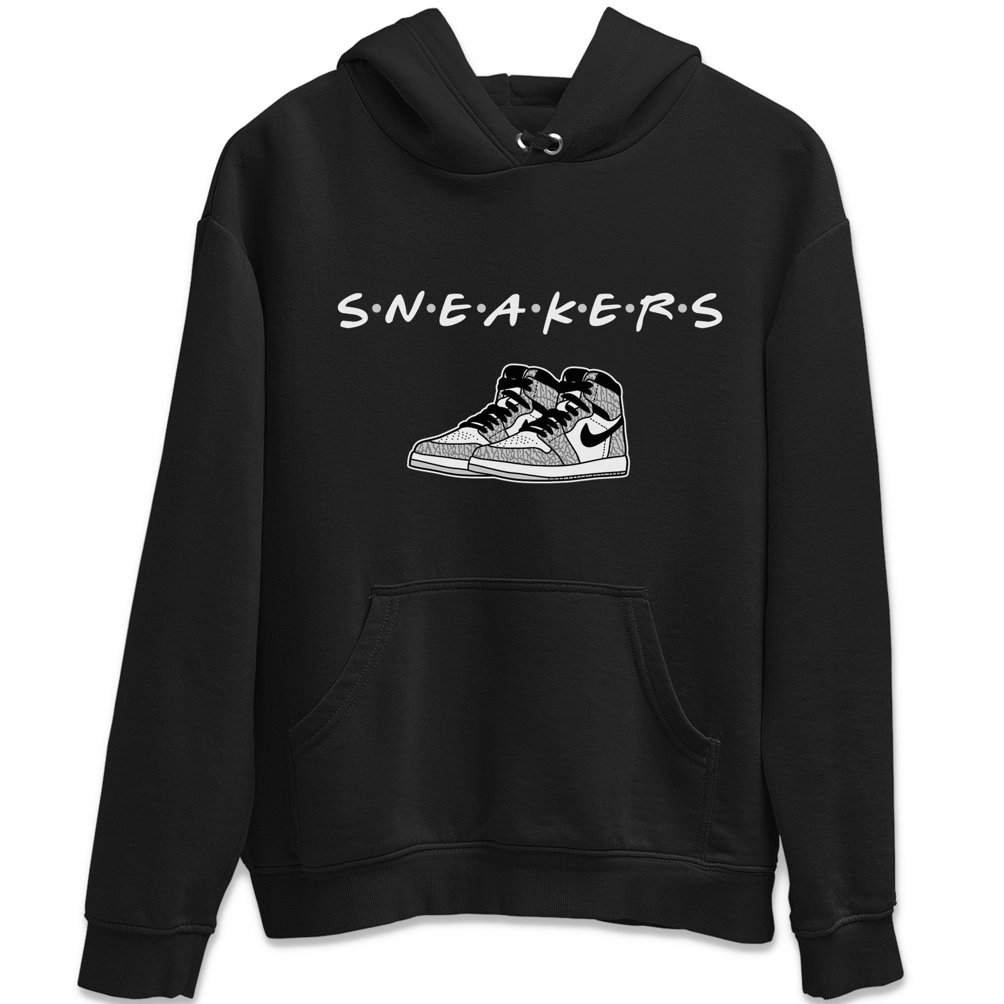 snkmatchs Unisex Tops - Air Jordan 1 White Cement