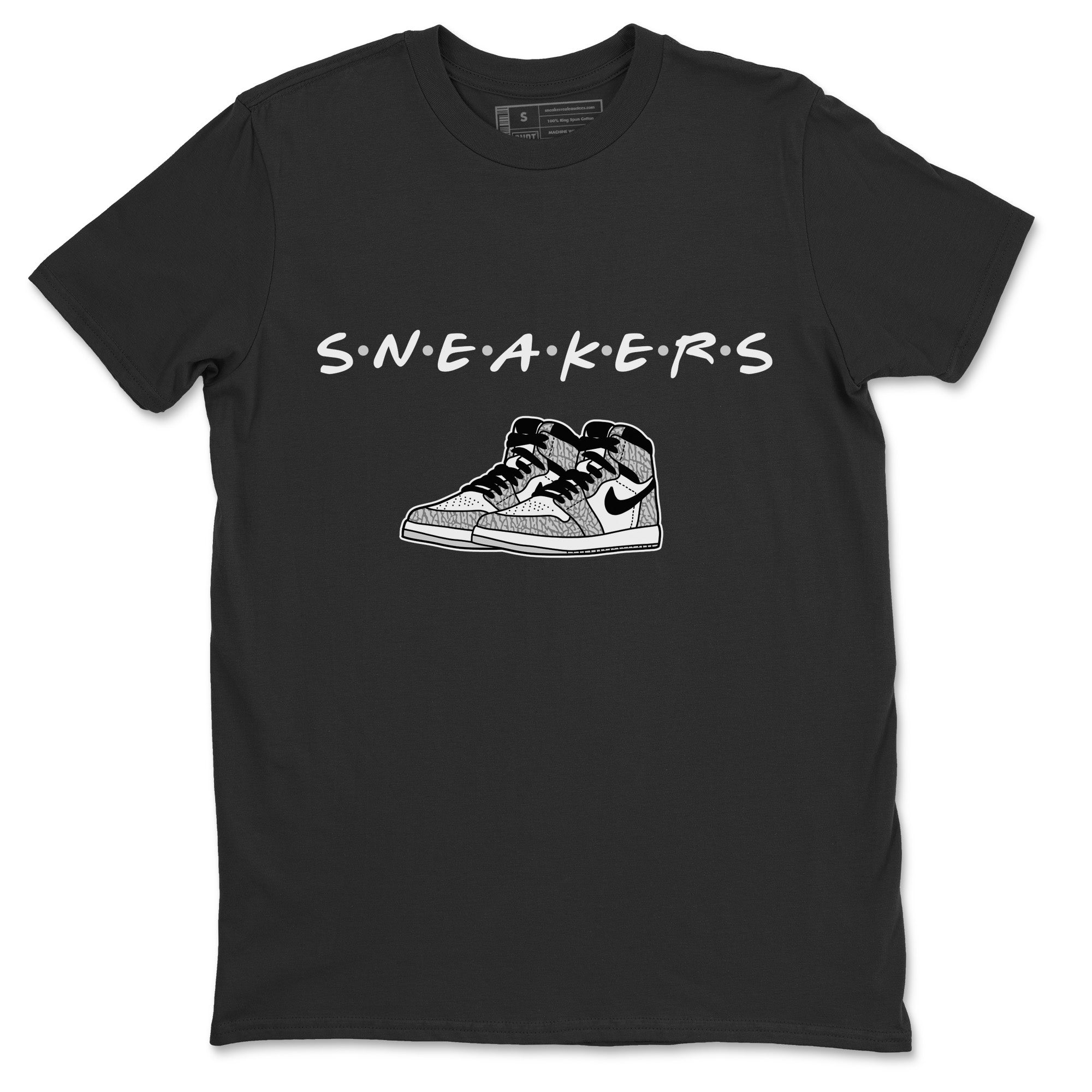 snkmatchs Unisex Tops - Air Jordan 1 White Cement
