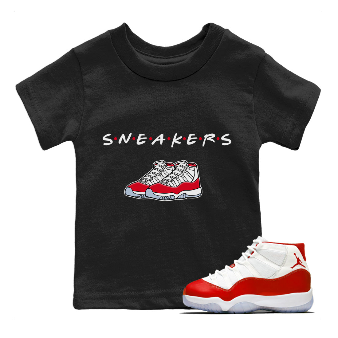 snkmatchs Kids Tops - Air Jordan 11 Cherry