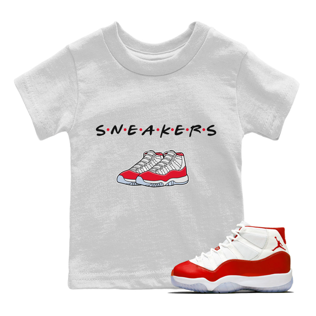 snkmatchs Kids Tops - Air Jordan 11 Cherry