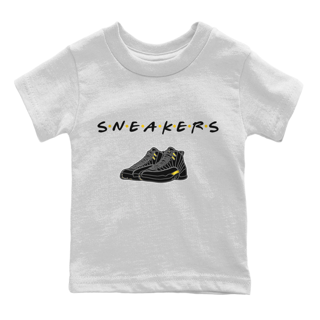 snkmatchs Kids Tops - Air Jordan 12 Black Taxi