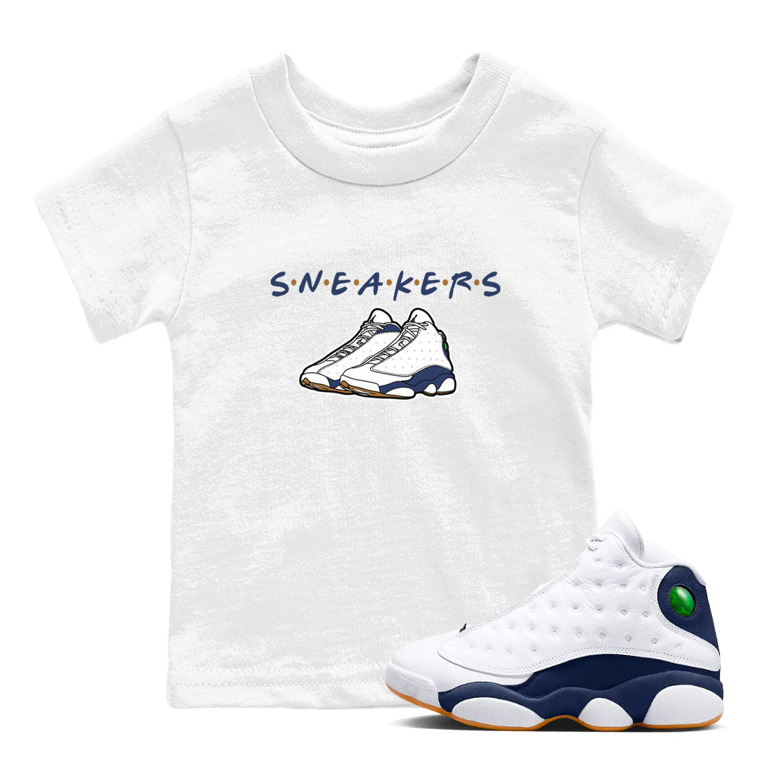 snkmatchs snkmatch Tees Kids - Air Jordan 13 Midnight Navy