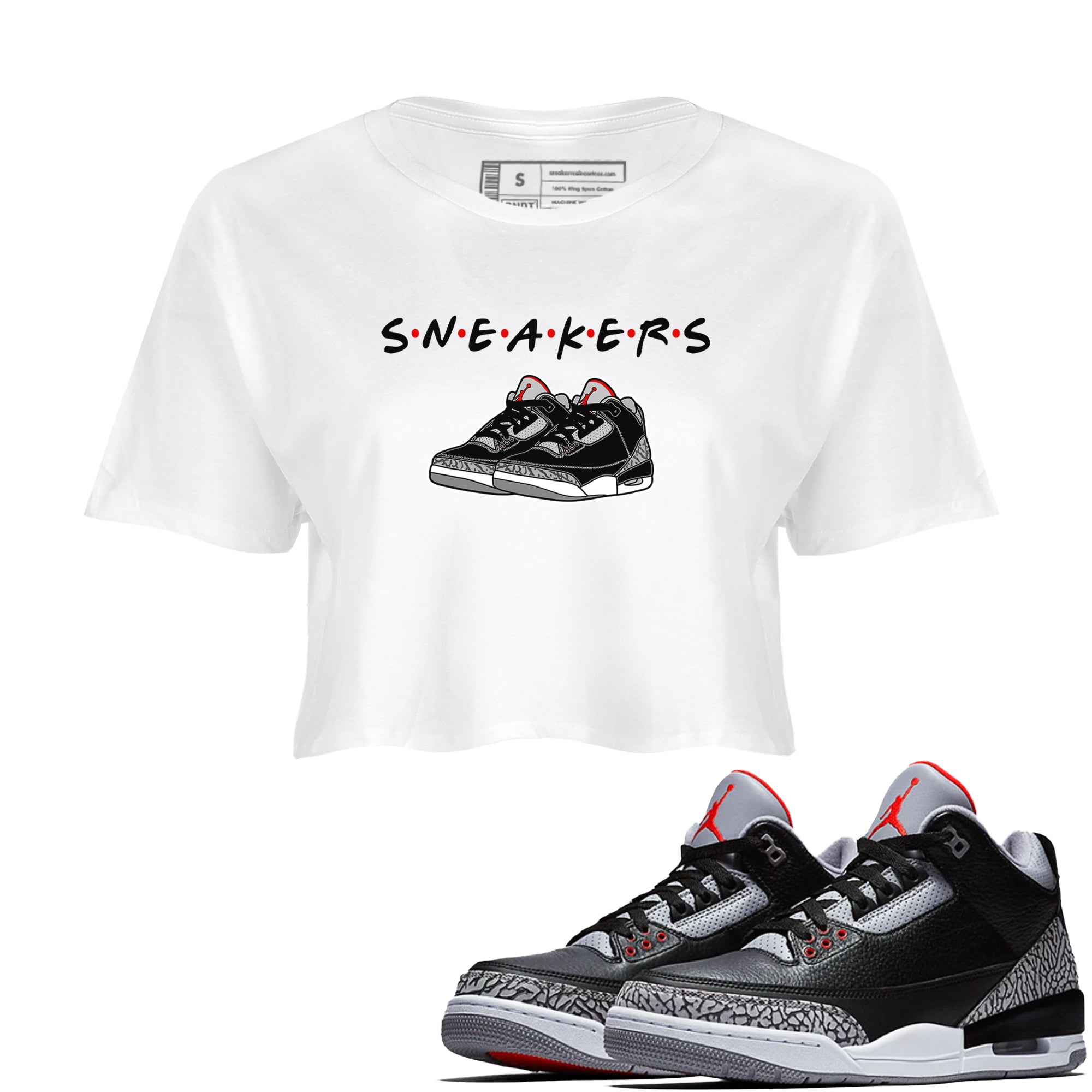 snkmatchs snkmatch Women's Top - Air Jordan 3 Black Cement