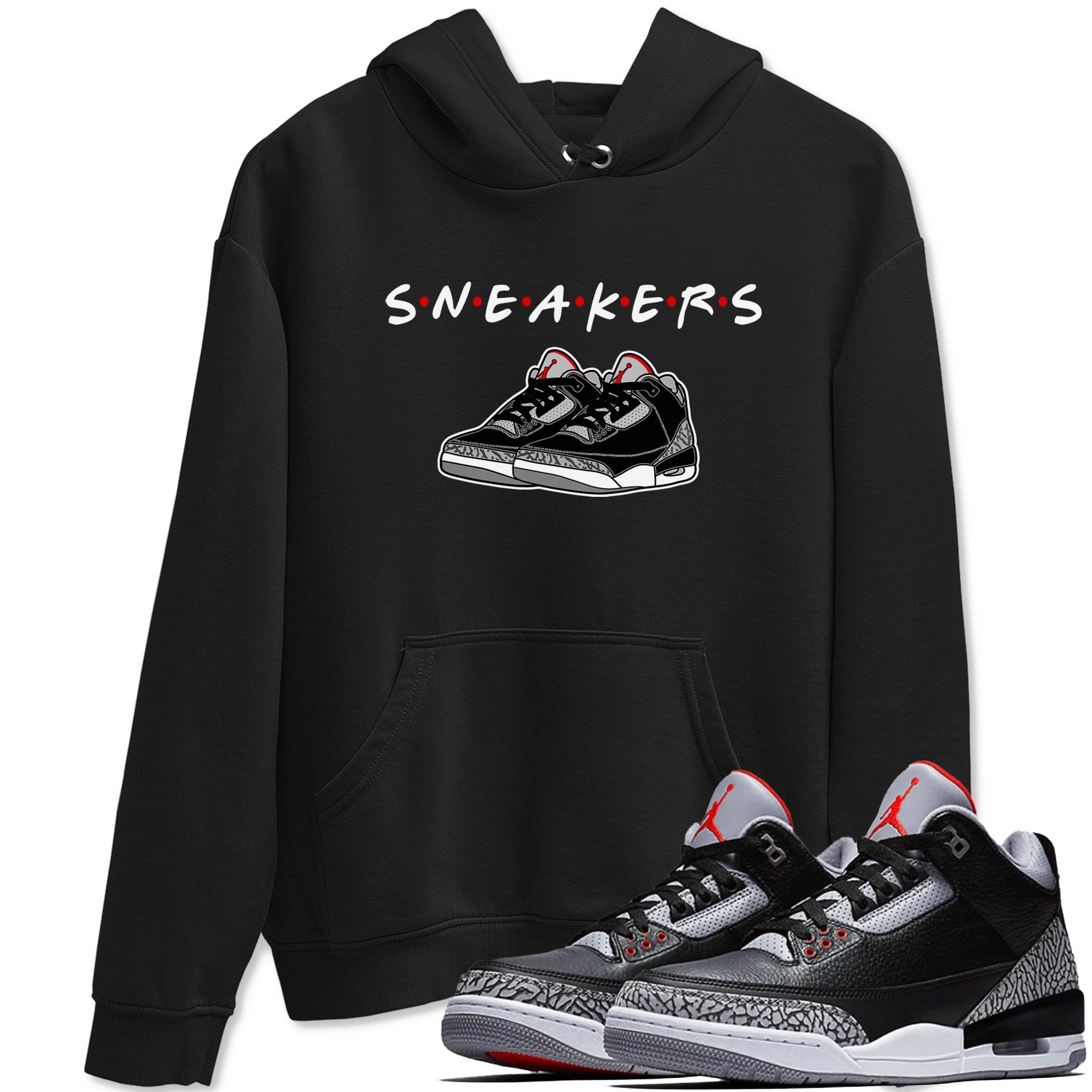 snkmatchs snkmatch Tees - Air Jordan 3 Black Cement