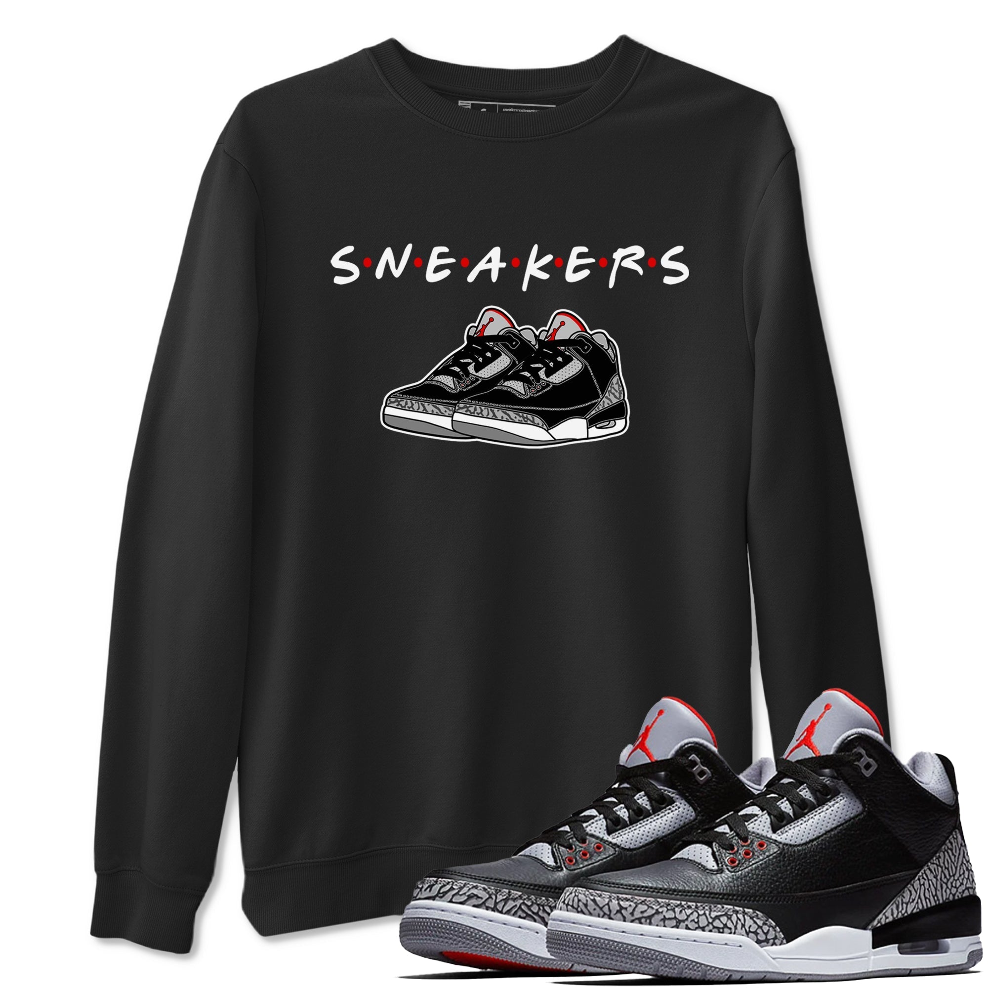 snkmatchs snkmatch Tees - Air Jordan 3 Black Cement
