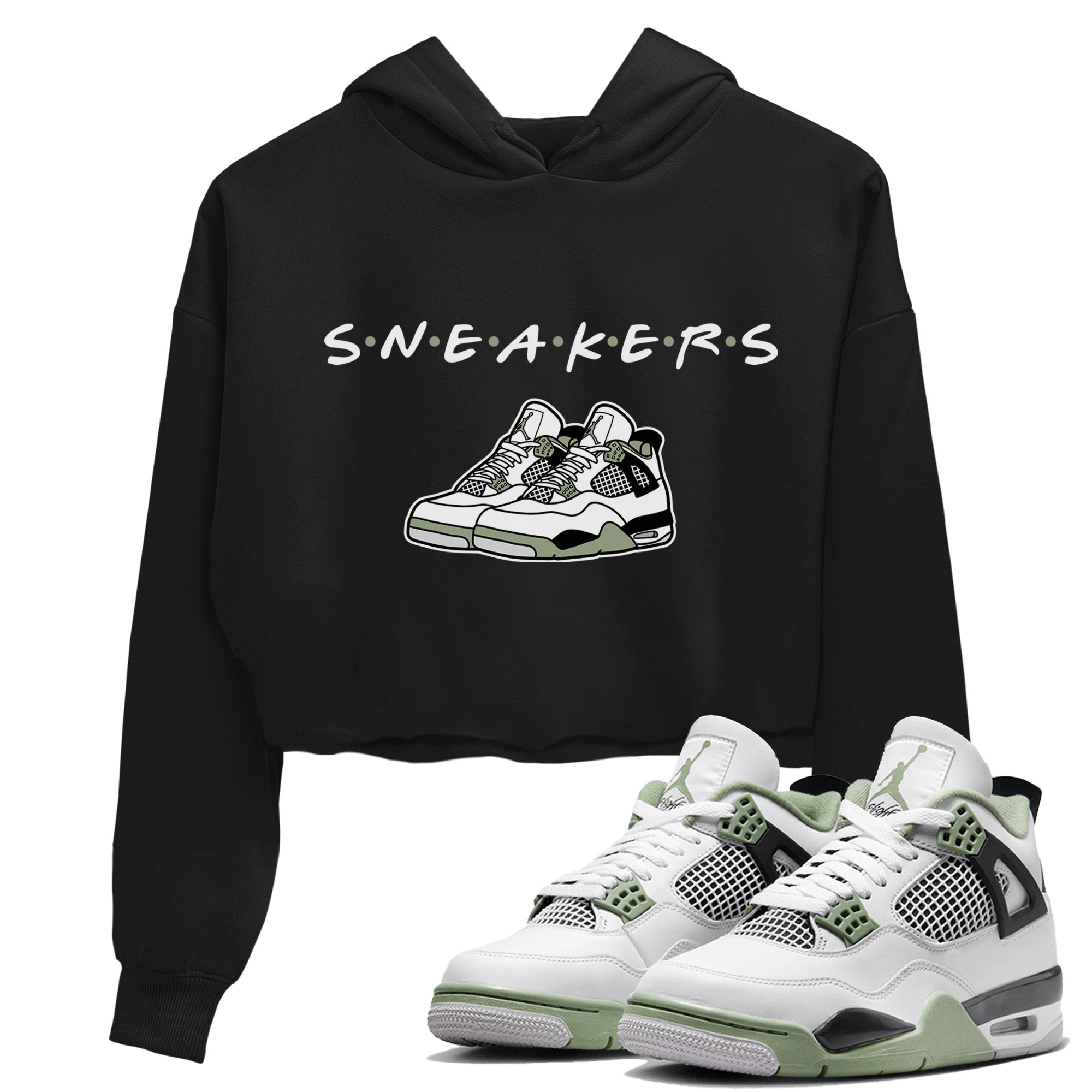 snkmatchs Women's Tops - Air Jordan 4 Seafoam