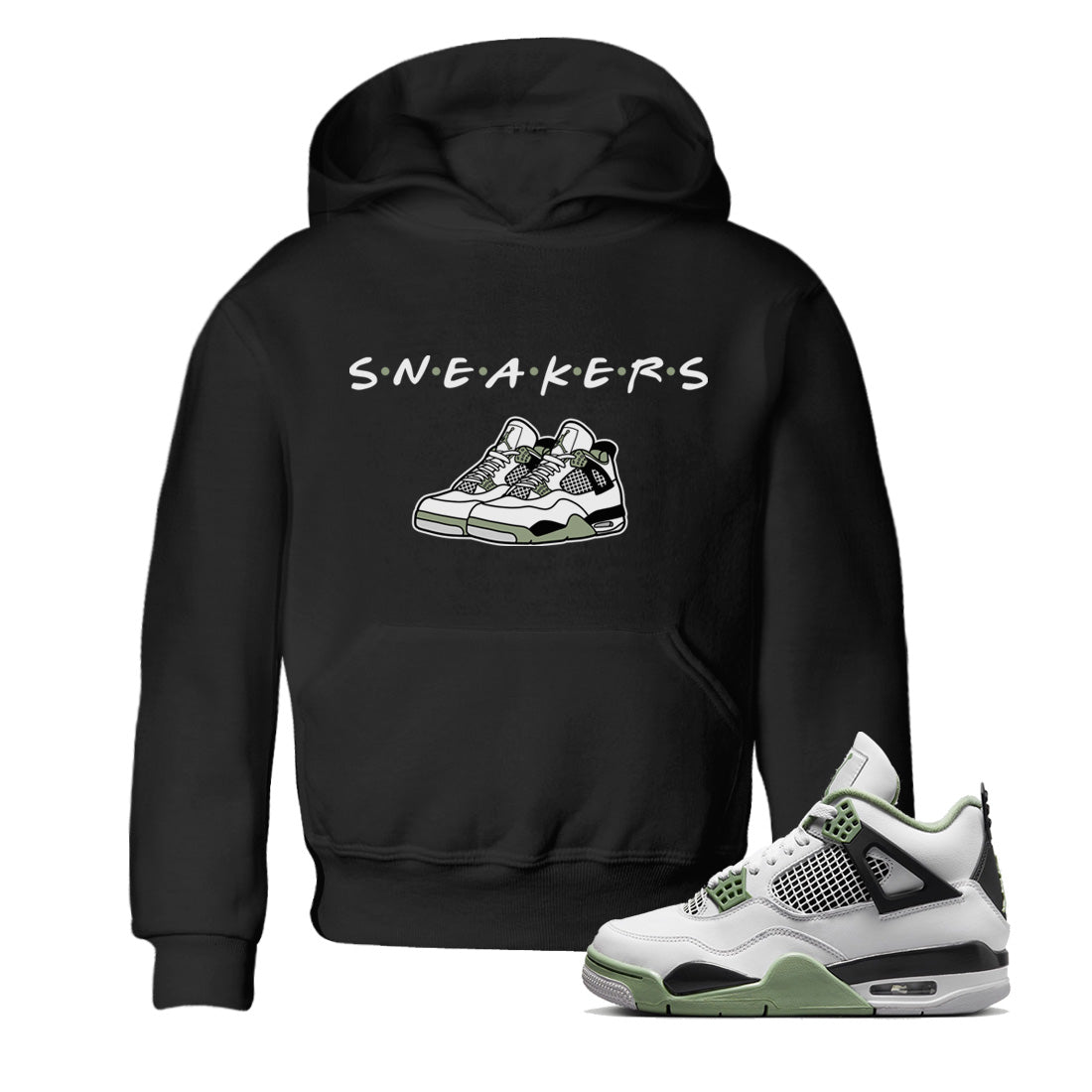 snkmatchs Kids Tops - Air Jordan 4 Seafoam
