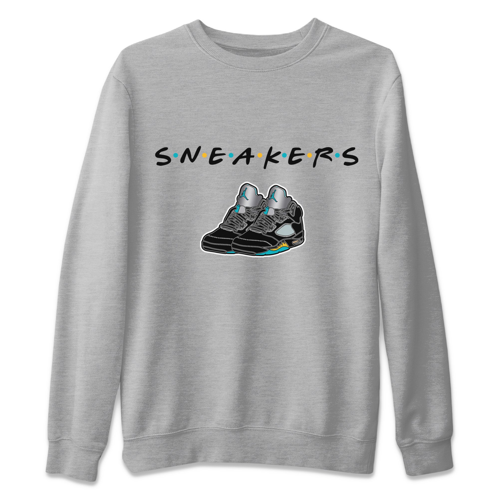 snkmatchs Unisex Tops - Air Jordan 5 Aqua