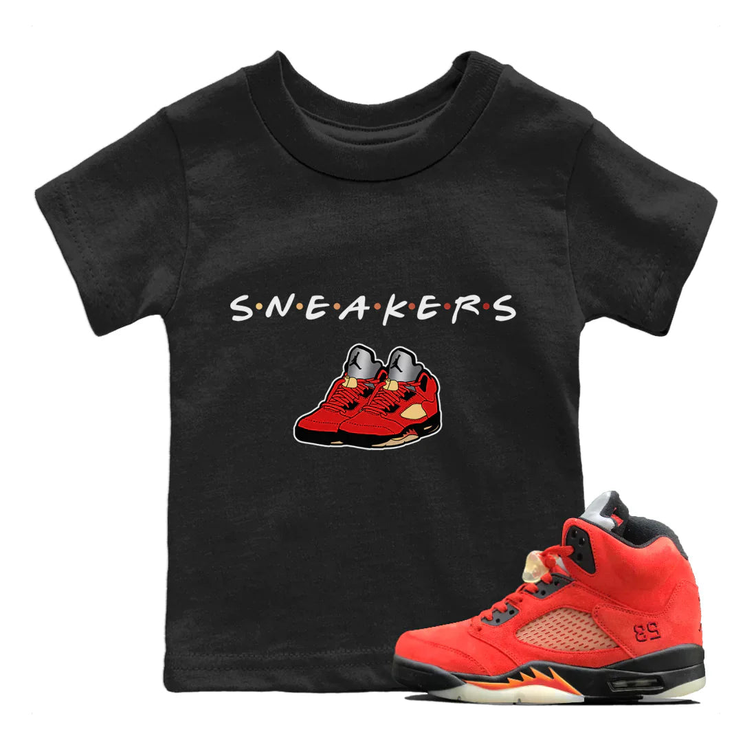 snkmatchs Kids Tops - Air Jordan 5 Mars For Her