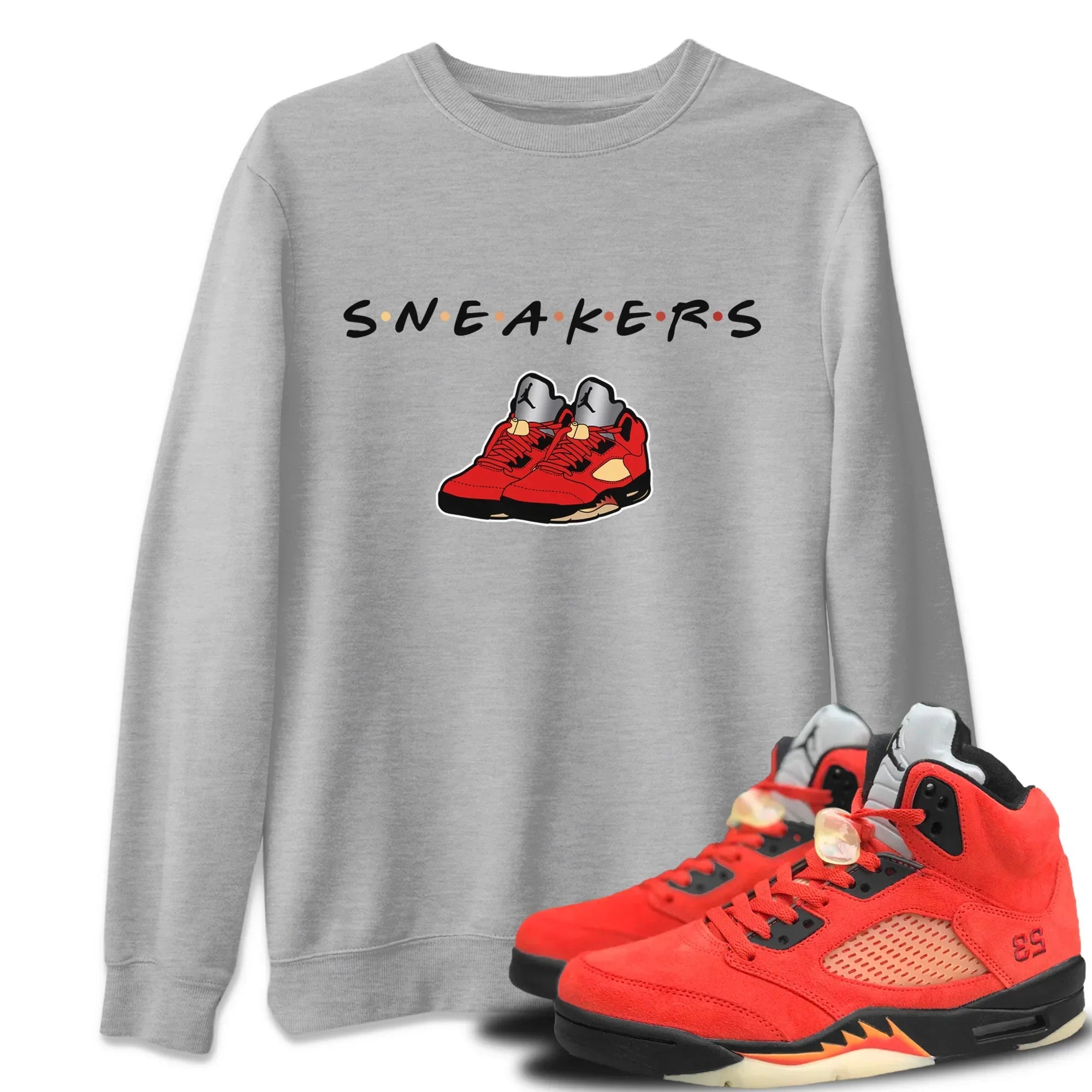 snkmatchs Unisex Tops - Air Jordan 5 Mars For Her