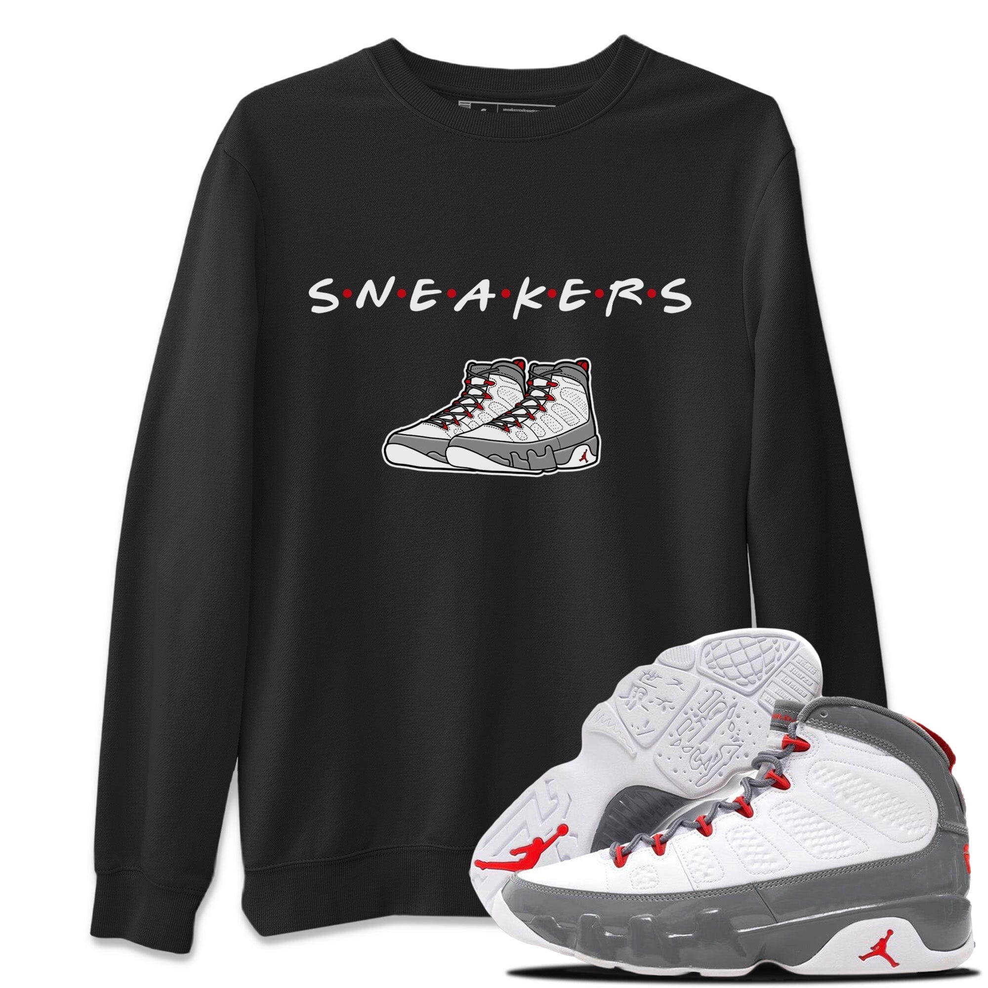 snkmatchs Unisex Tops - Air Jordan 9 Fire Red