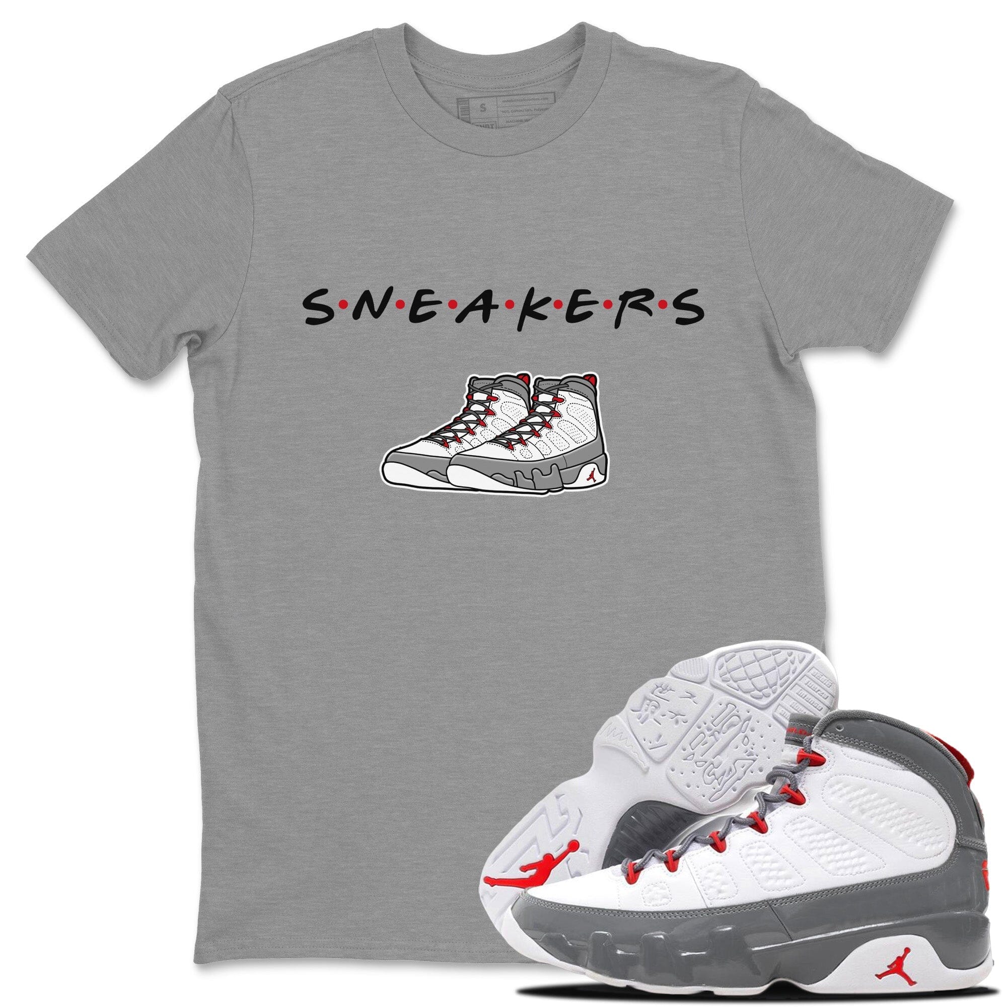 snkmatchs Unisex Tops - Air Jordan 9 Fire Red