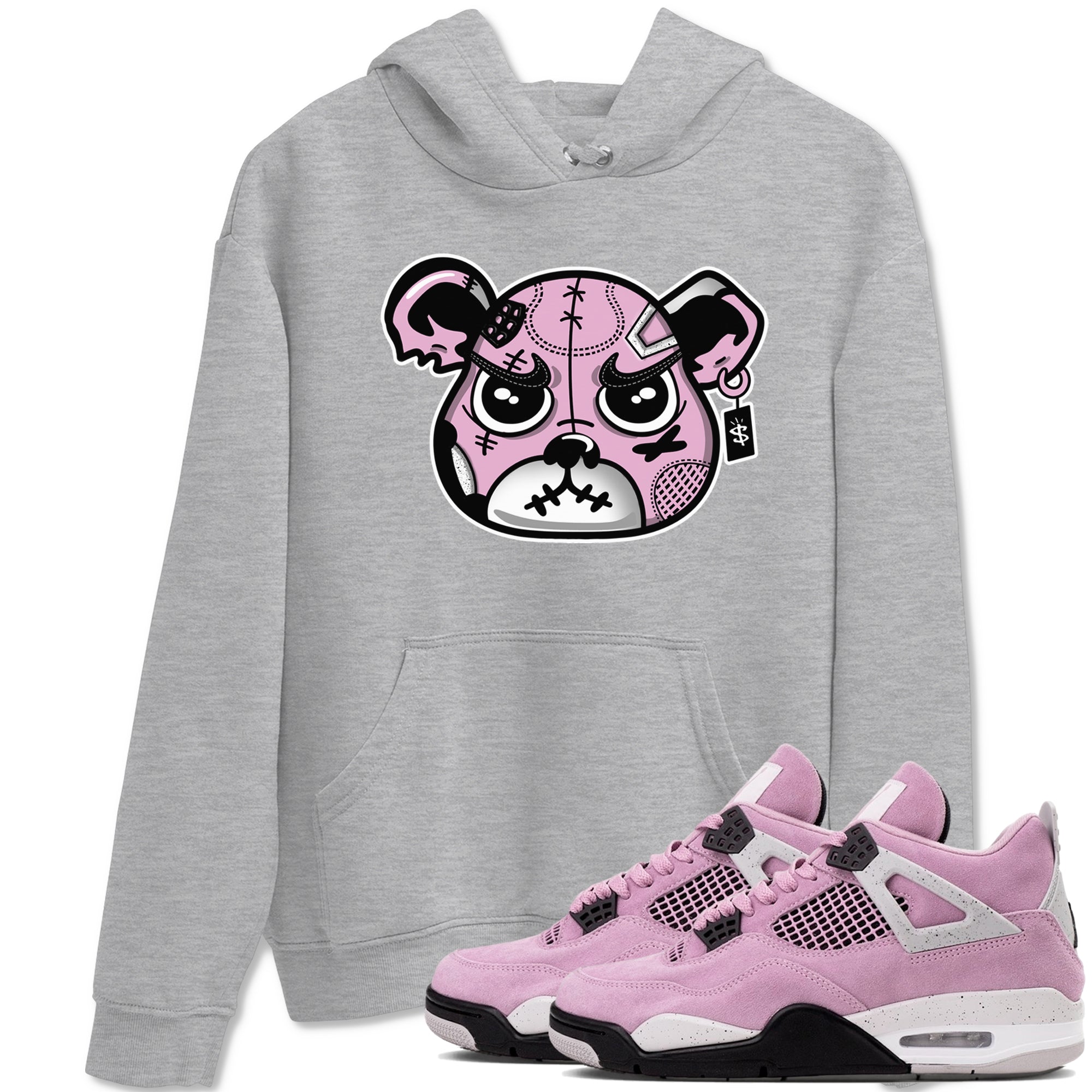 snkmatchs Bear Face snkmatch Tees - Air Jordan 4 Orchid