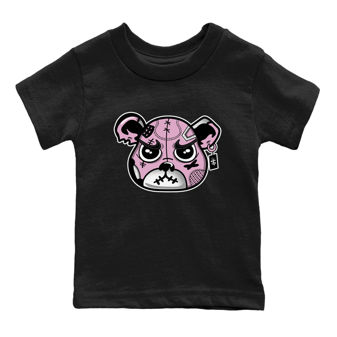 snkmatchs Bear Face snkmatch Tees Kids - Air Jordan 4 Orchid