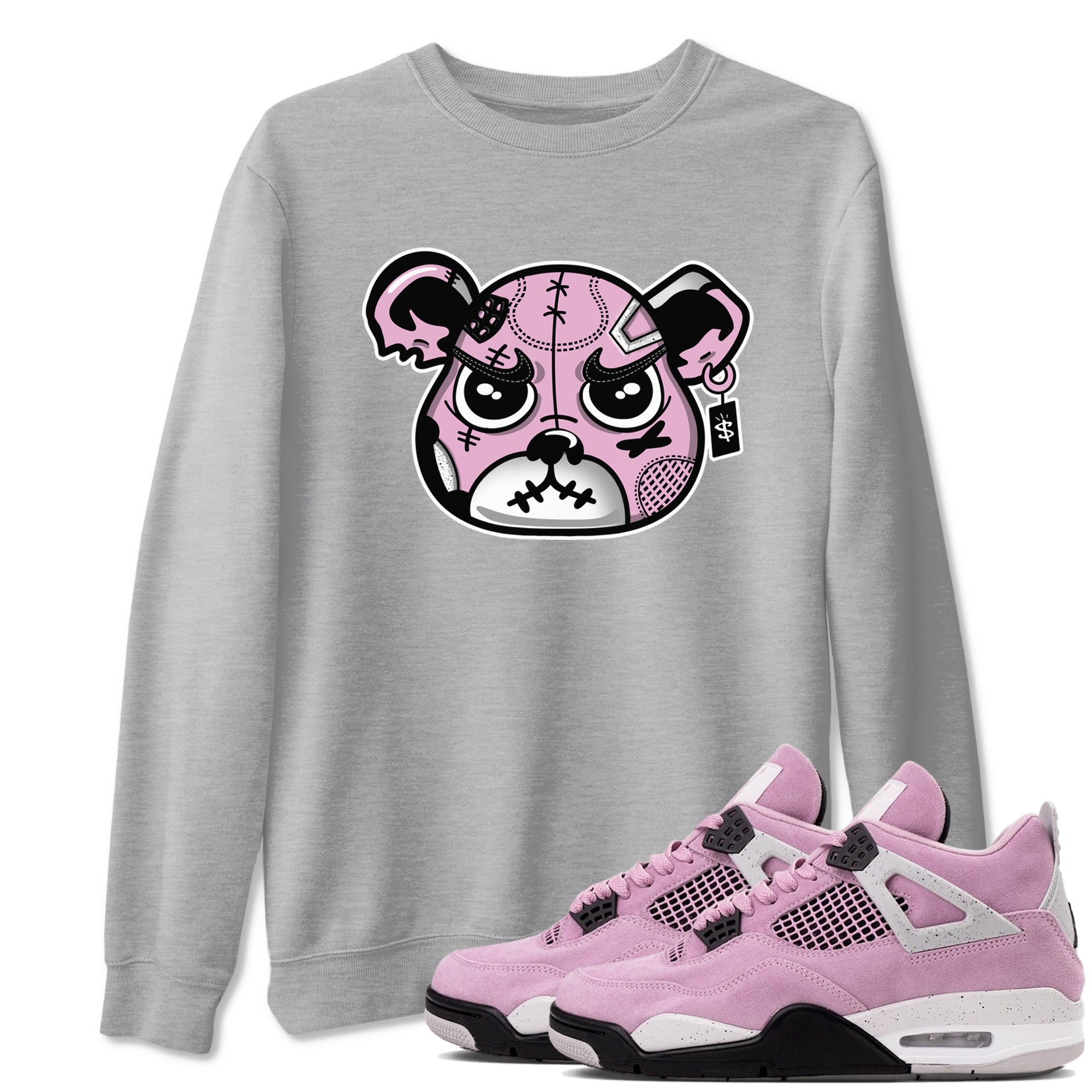 snkmatchs Bear Face snkmatch Tees - Air Jordan 4 Orchid