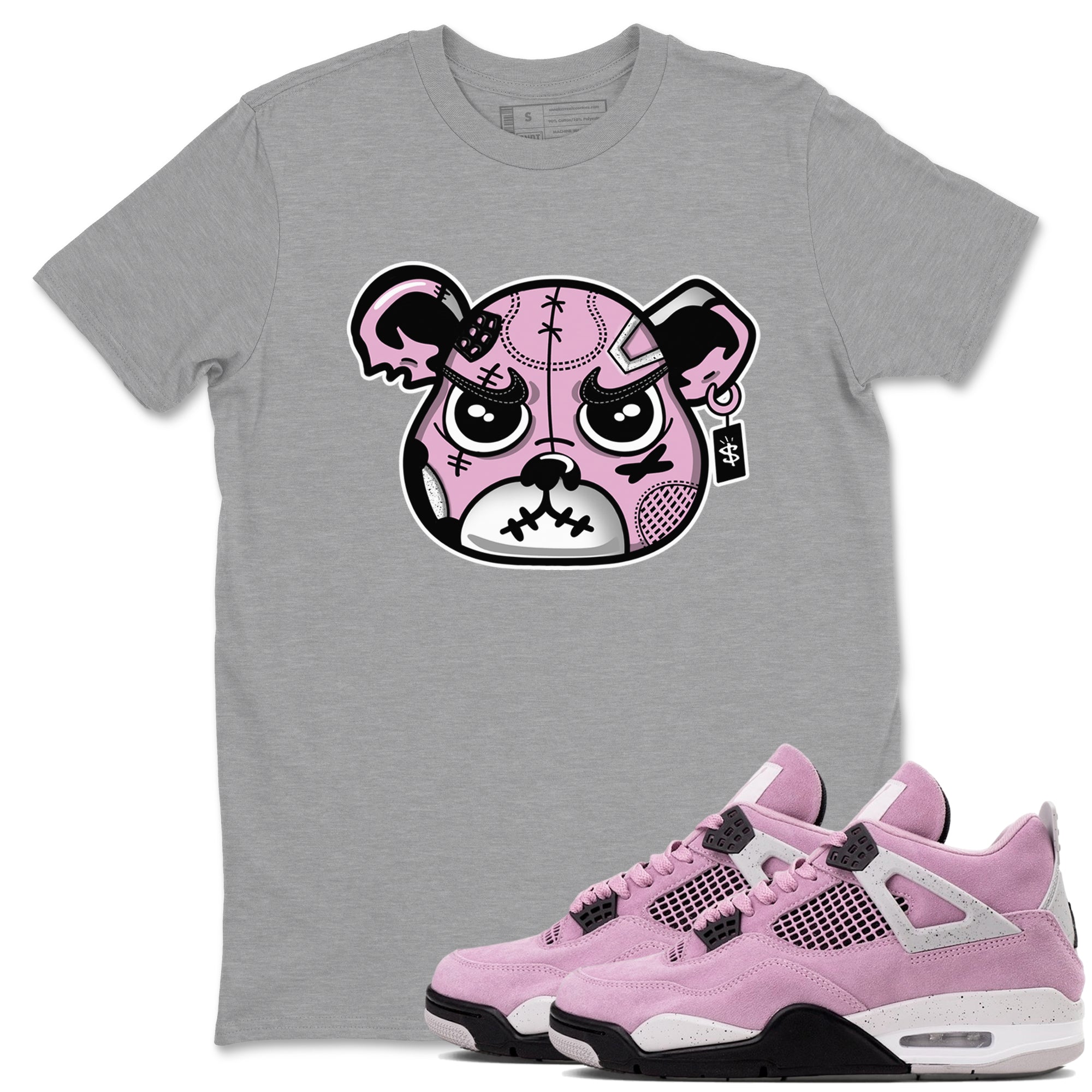 snkmatchs Bear Face snkmatch Tees - Air Jordan 4 Orchid