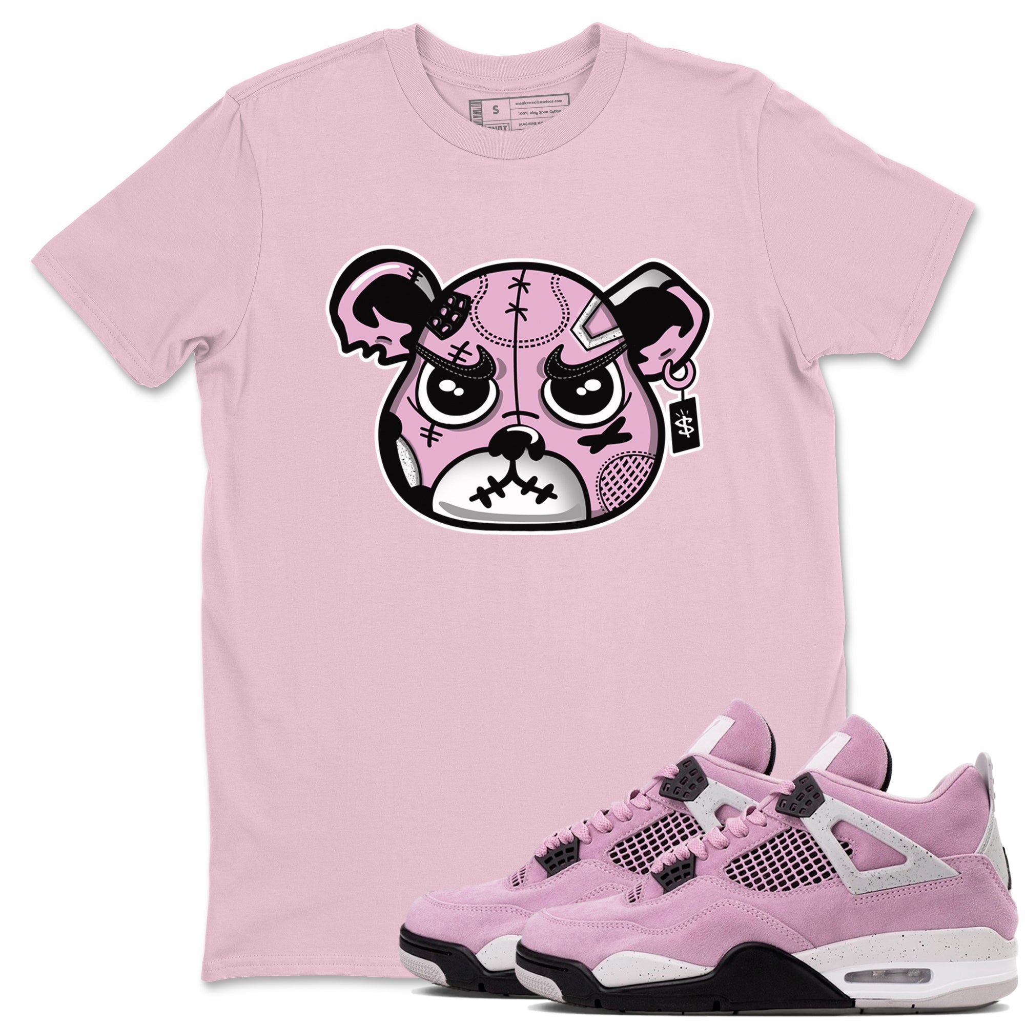 snkmatchs Bear Face snkmatch Tees - Air Jordan 4 Orchid