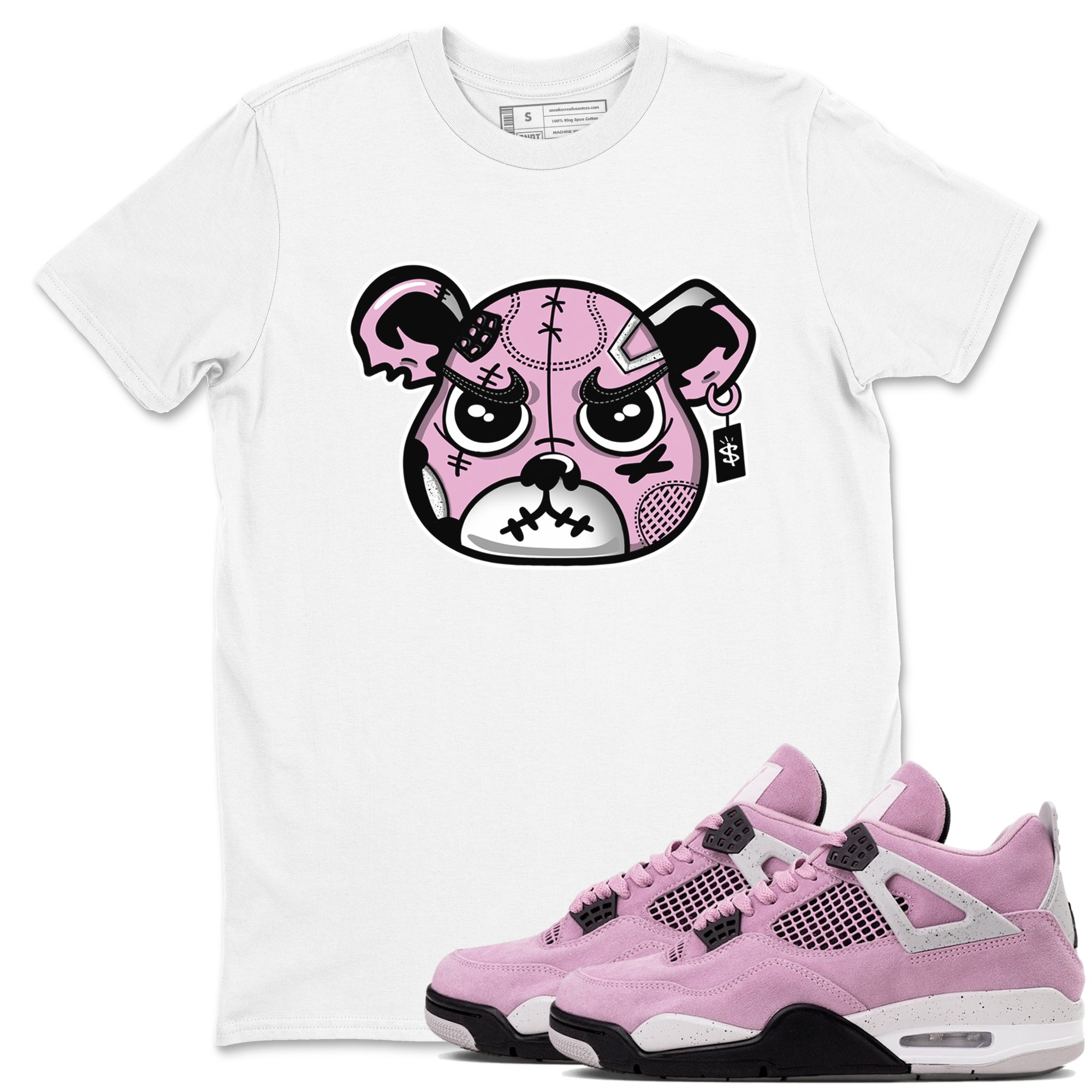 snkmatchs Bear Face snkmatch Tees - Air Jordan 4 Orchid