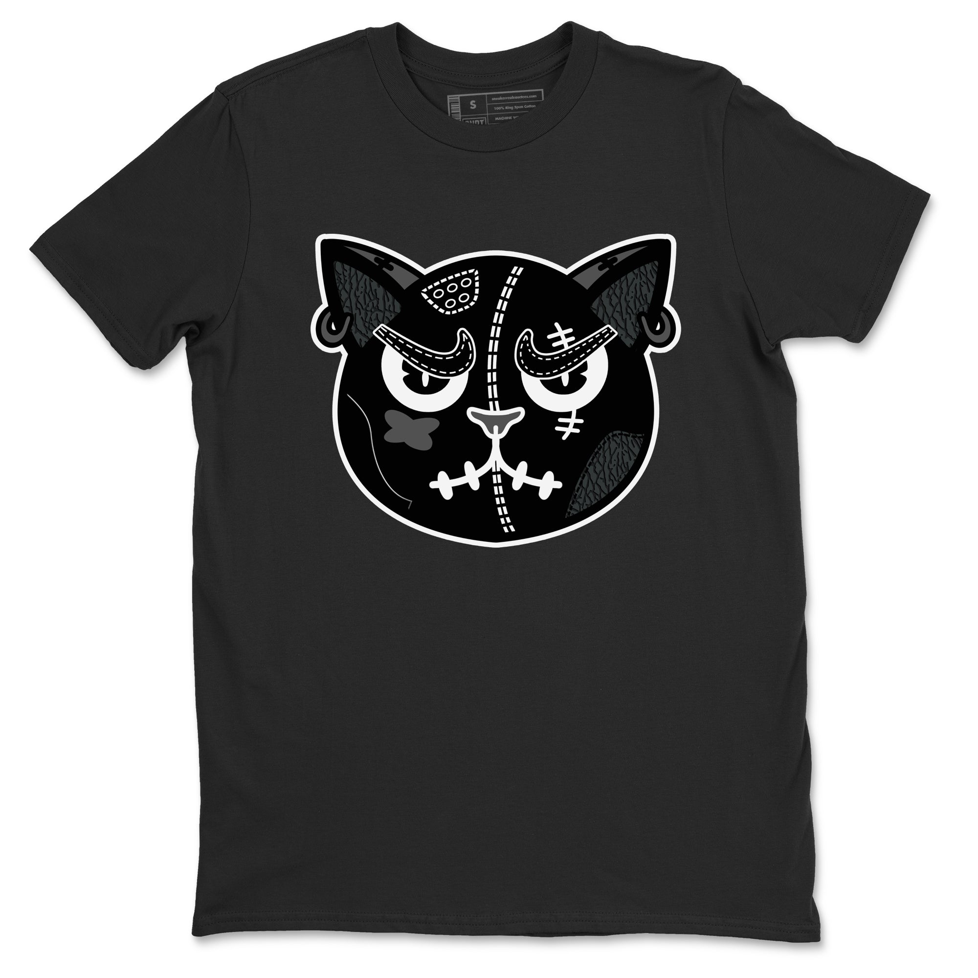snkmatchs Cat Face snkmatch Tees - Air Jordan 3 Black Cat
