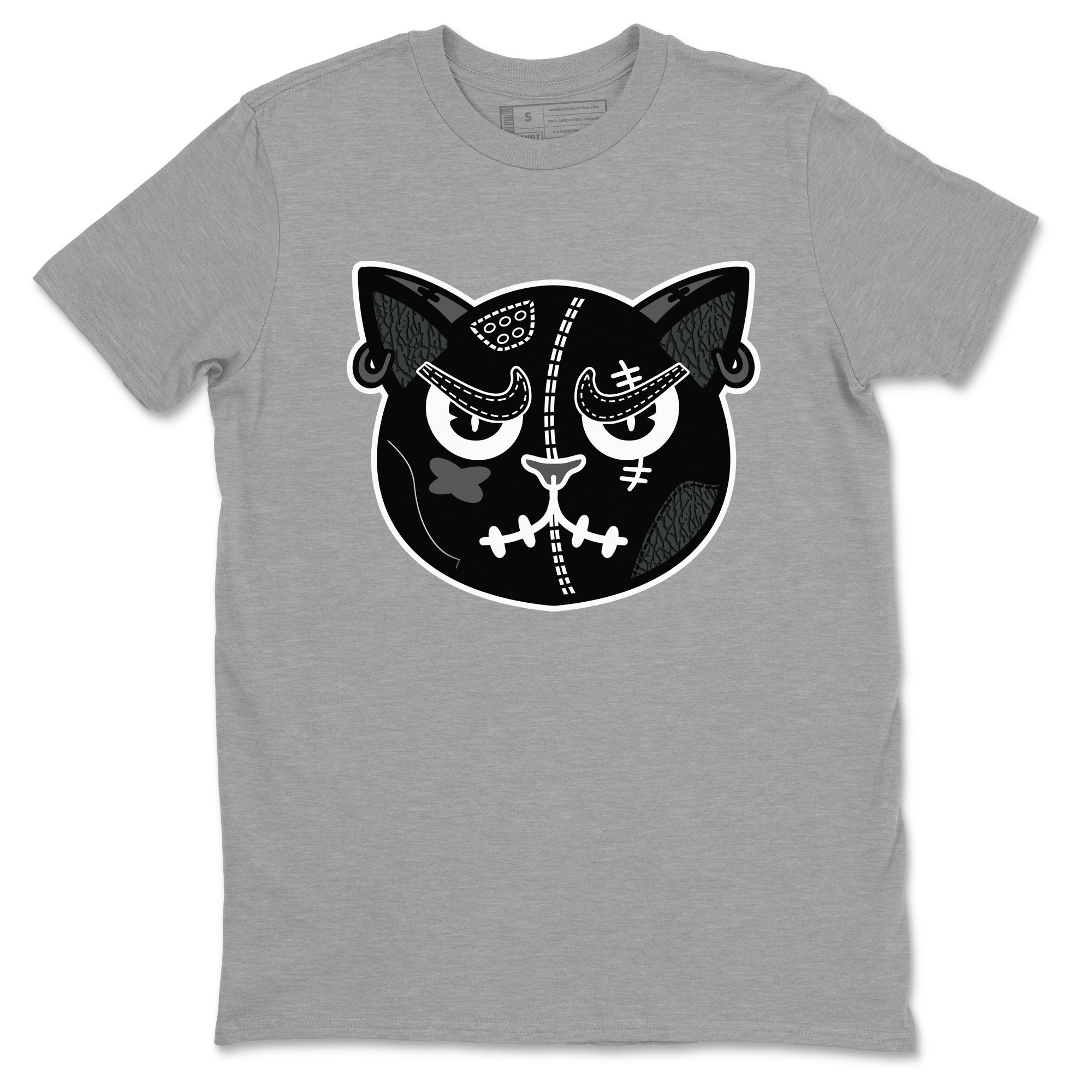 snkmatchs Cat Face snkmatch Tees - Air Jordan 3 Black Cat