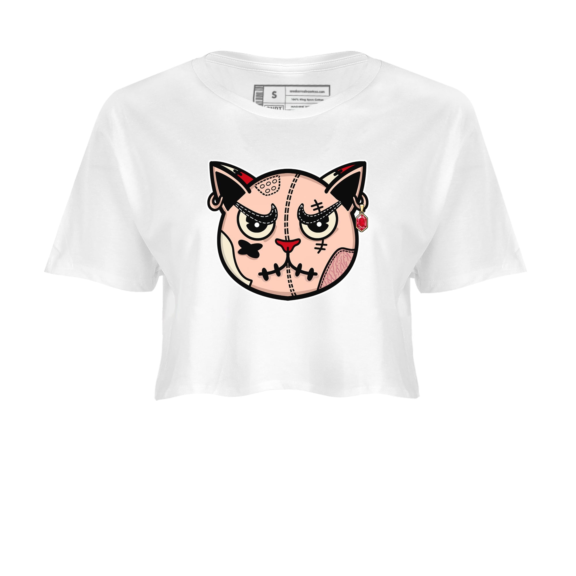 snkmatchs Cat Face snkmatch Women's Top - Air Jordan 3 Valentines Day