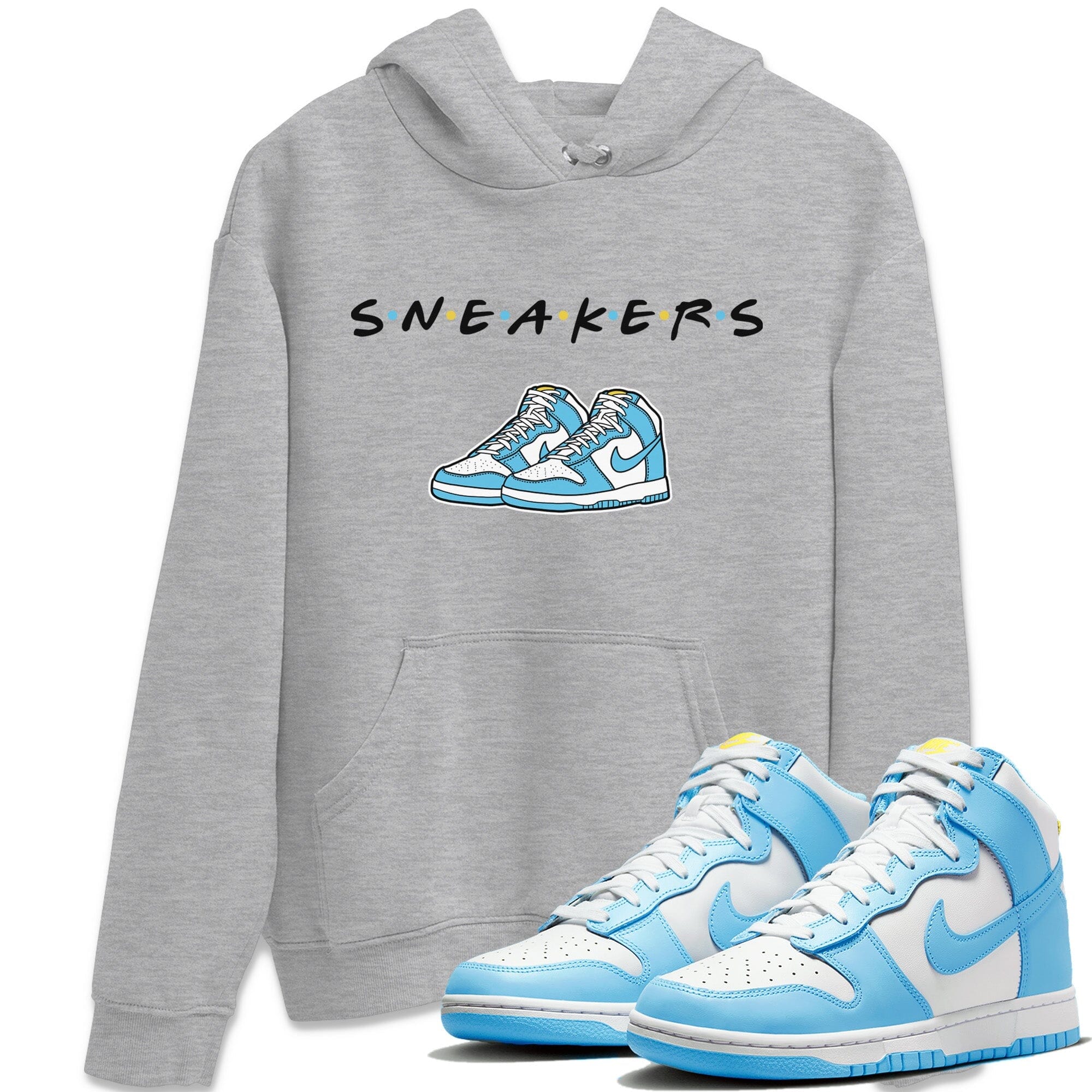 snkmatchs Unisex Tops - Dunk Blue Chill