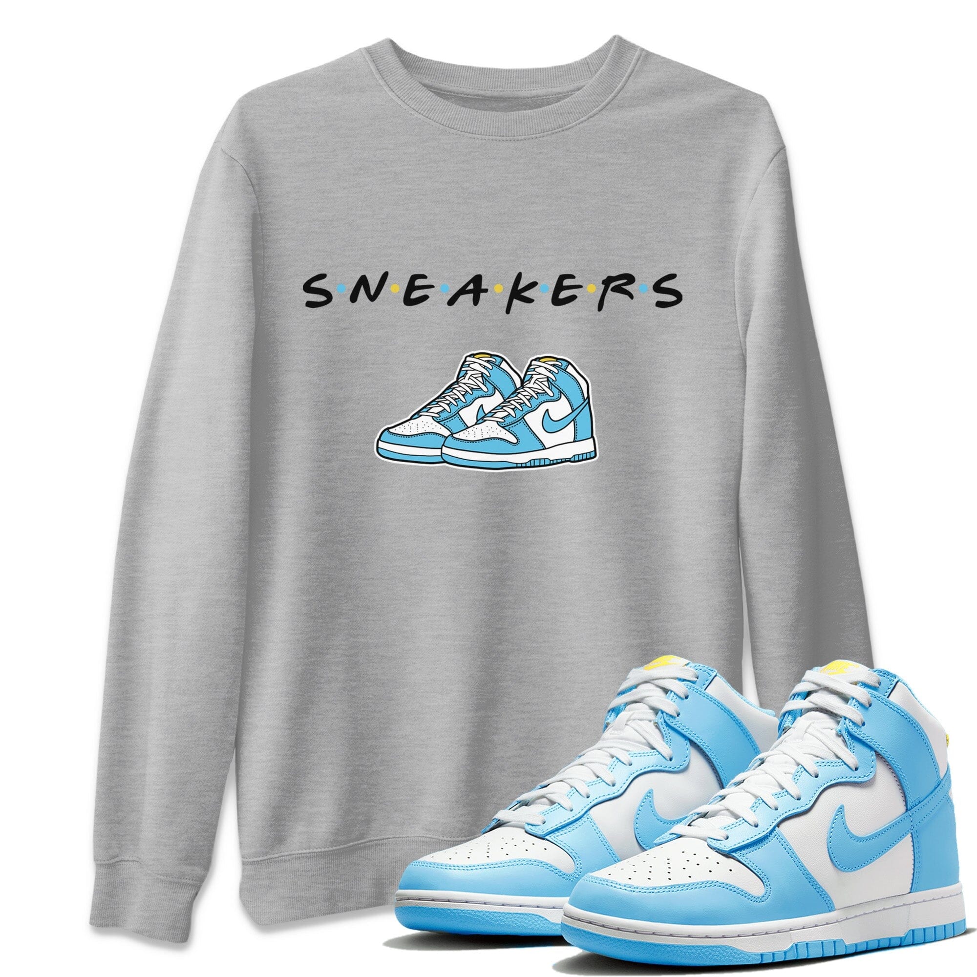 snkmatchs Unisex Tops - Dunk Blue Chill