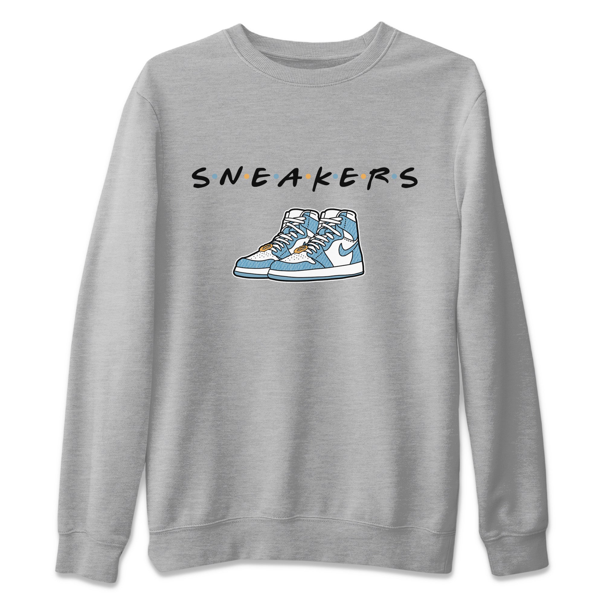 snkmatchs Unisex Tops - Air Jordan 1 Denim