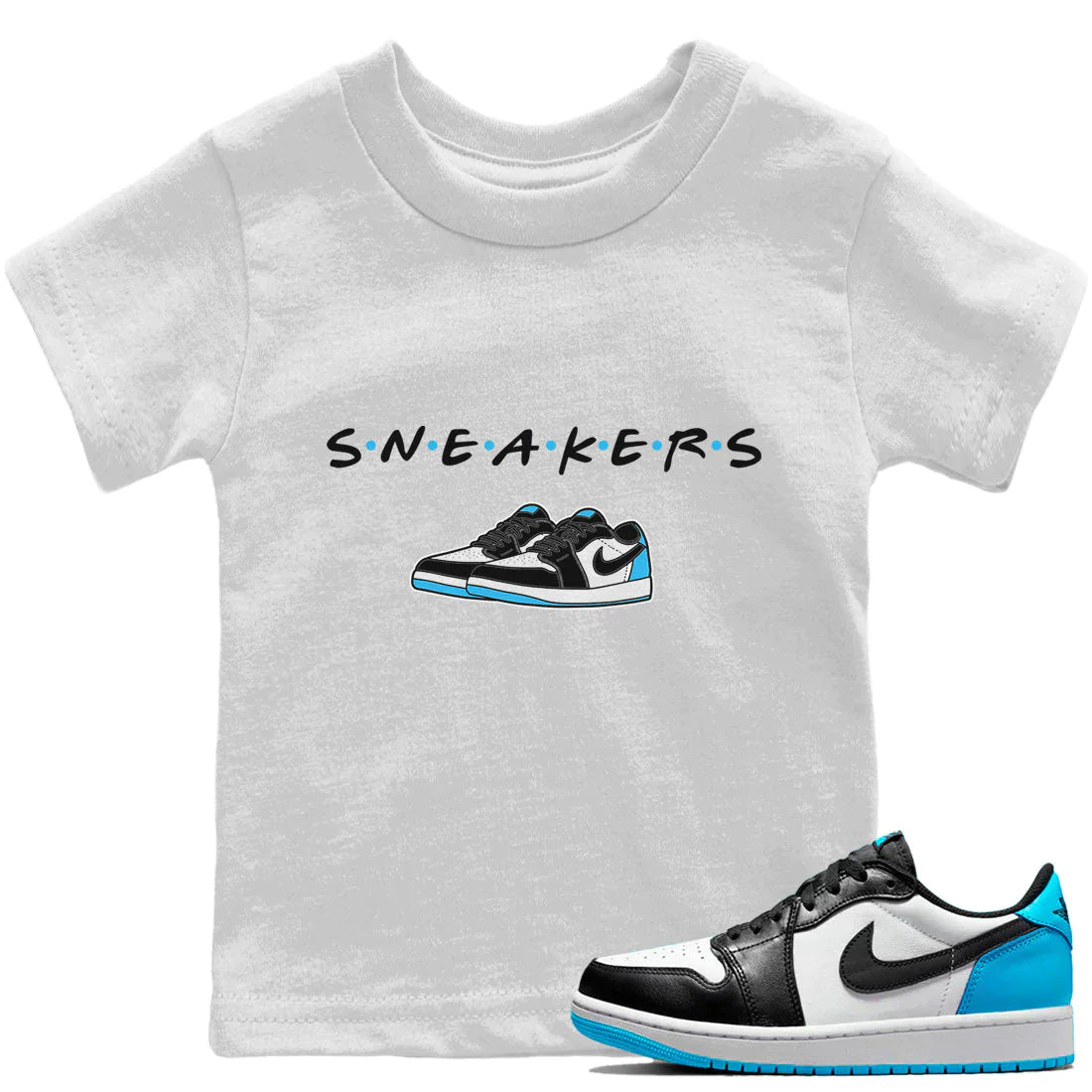 snkmatchs Kids Tops - Air Jordan 1 Powder Blue