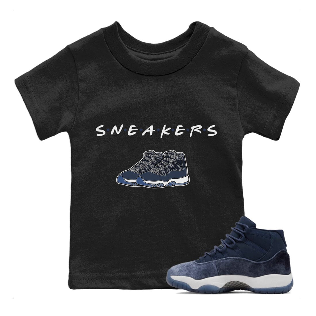 snkmatchs Kids Tops - Air Jordan 11 Midnight Navy
