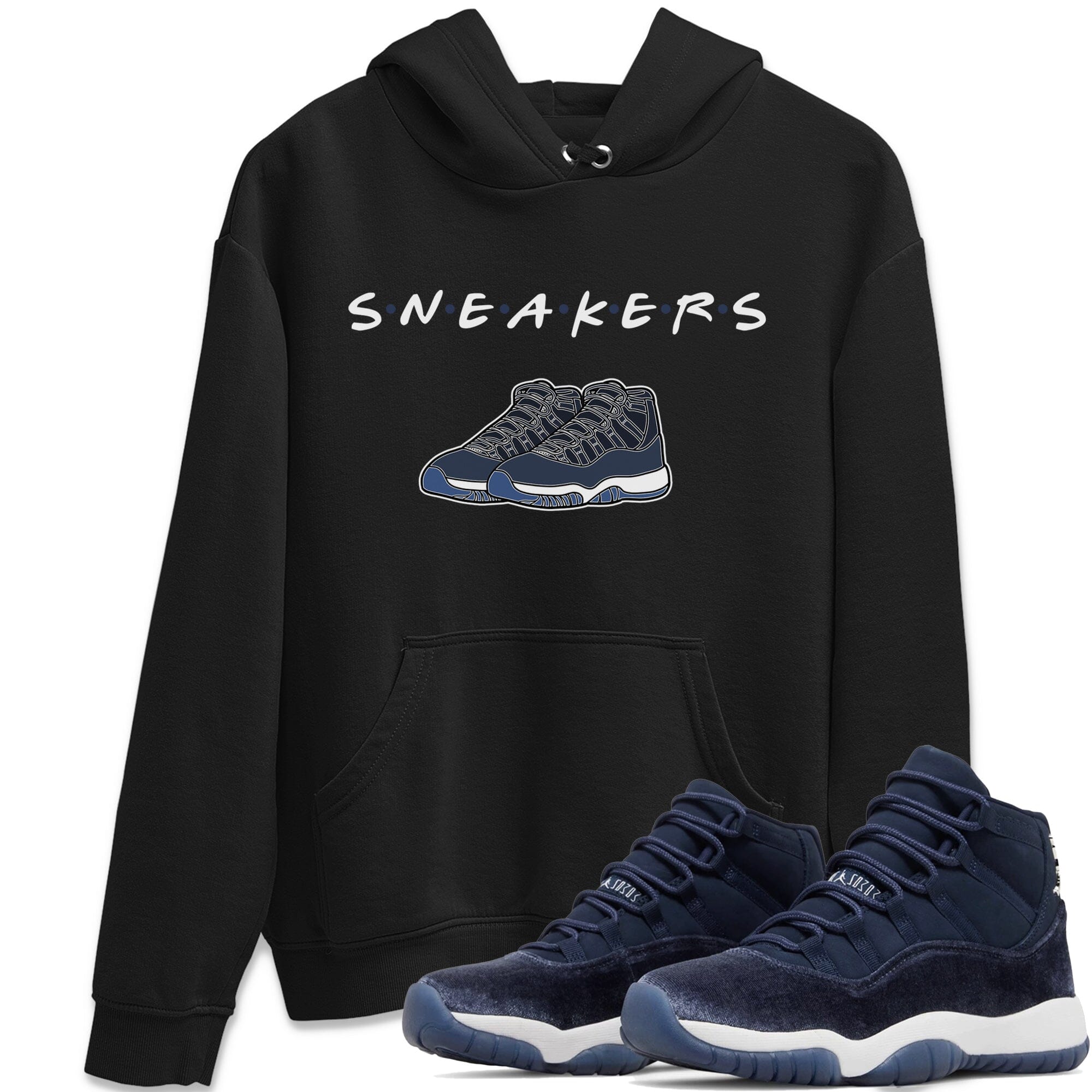 snkmatchs Unisex Tops - Air Jordan 11 Midnight Navy