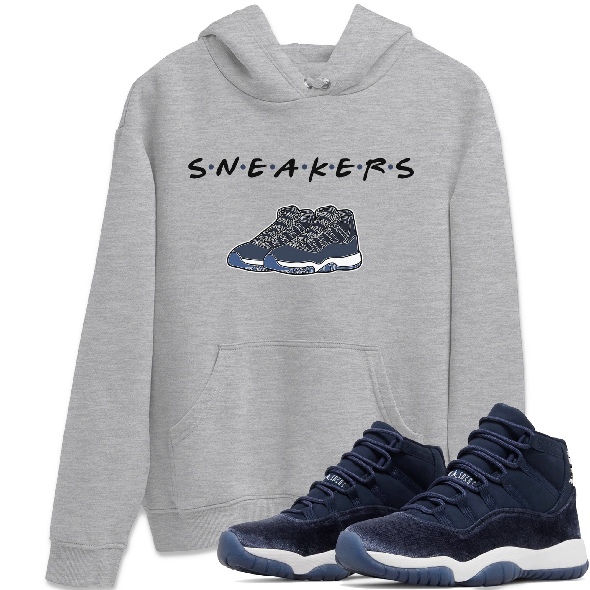 snkmatchs Unisex Tops - Air Jordan 11 Midnight Navy