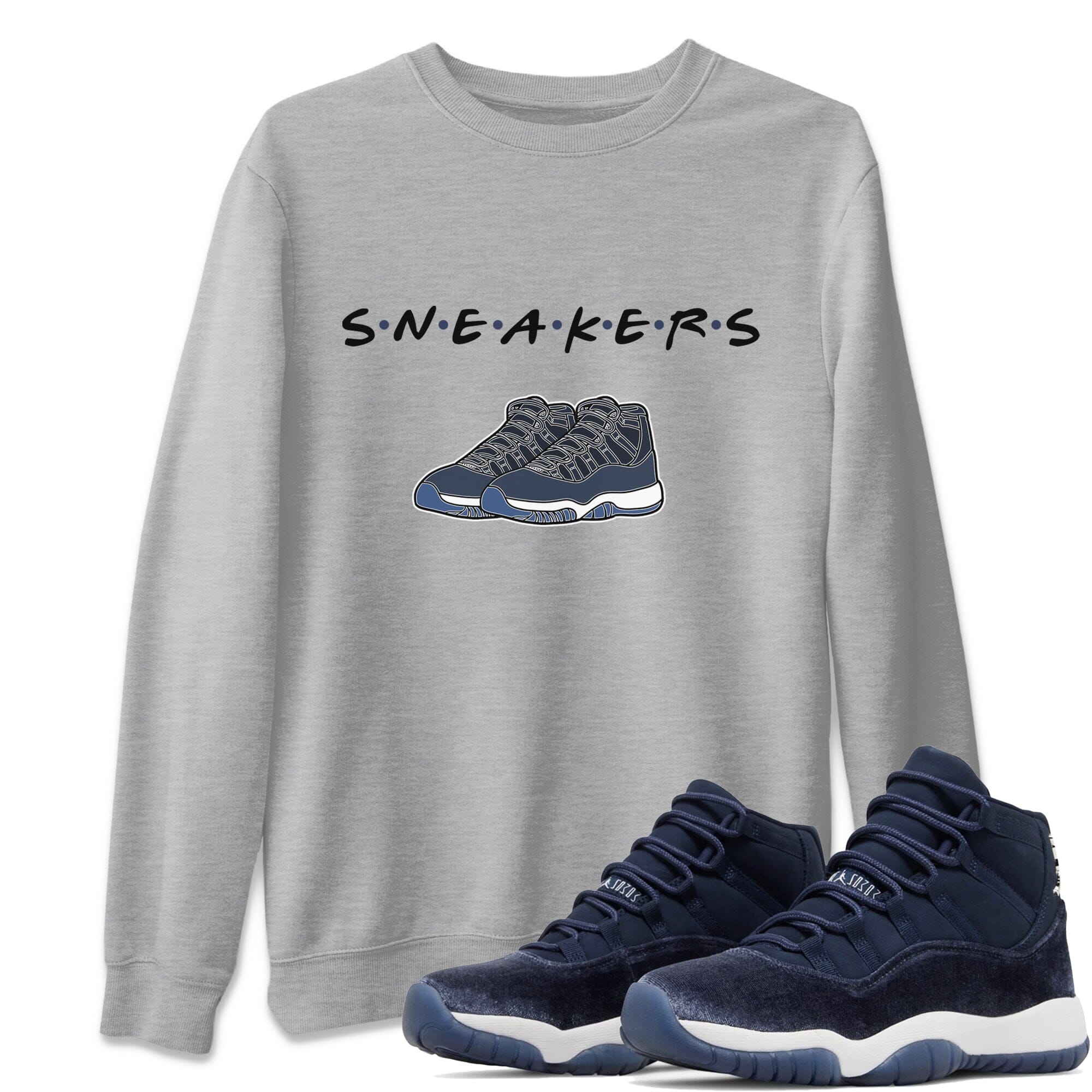 snkmatchs Unisex Tops - Air Jordan 11 Midnight Navy