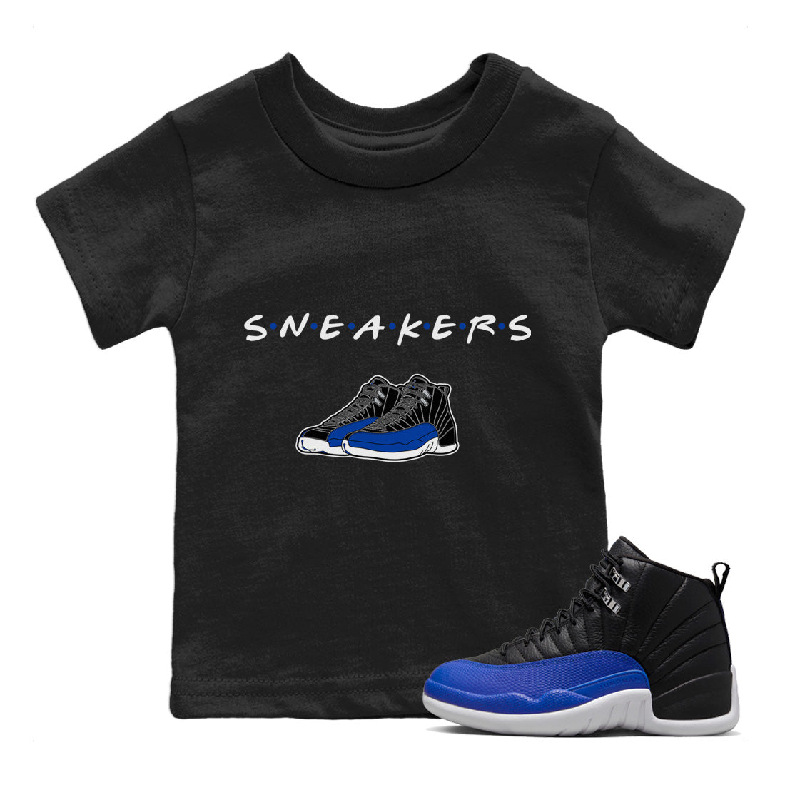 snkmatchs Kids Tops - Air Jordan 12 Hyper Royal