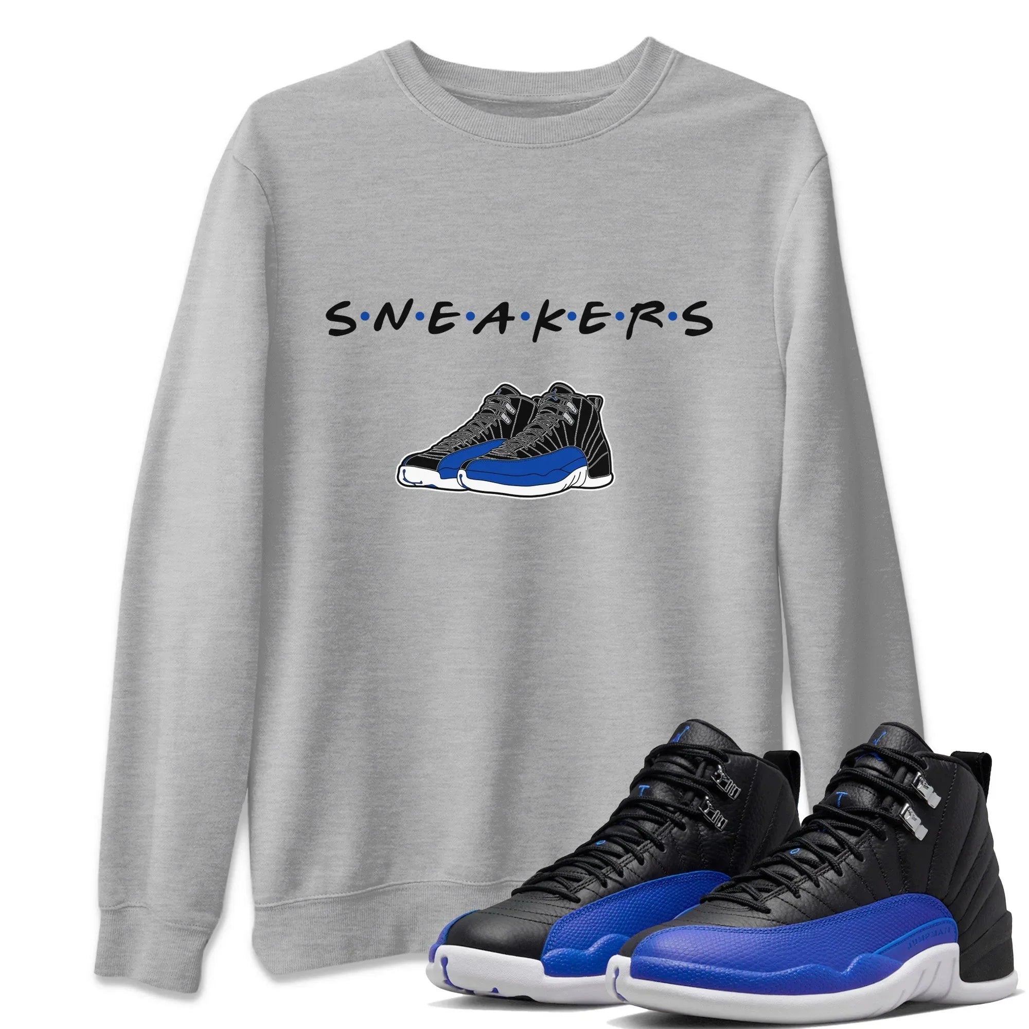 snkmatchs Unisex Tops - Air Jordan 12 Hyper Royal
