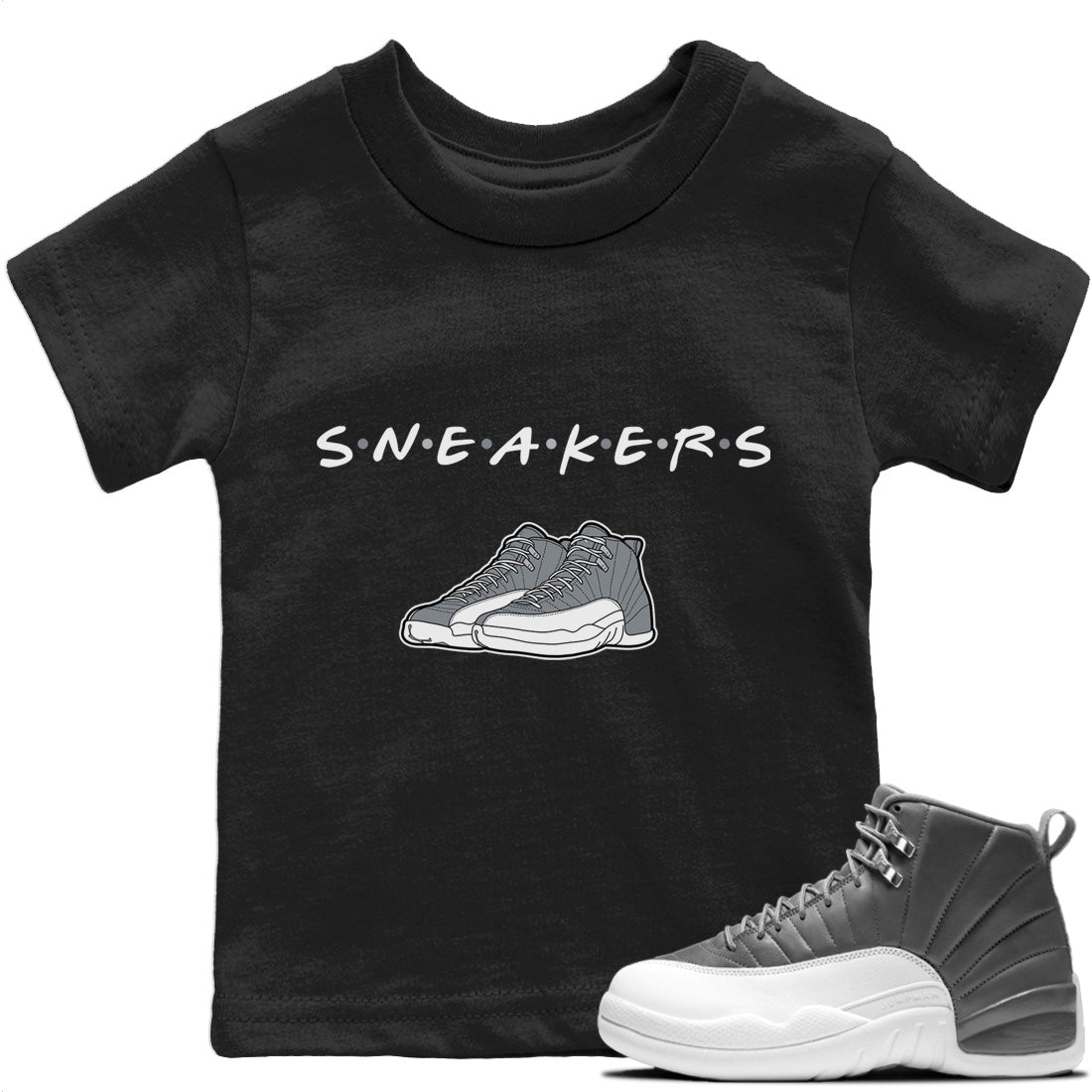 snkmatchs Kids Tops - Air Jordan 12 Stealth