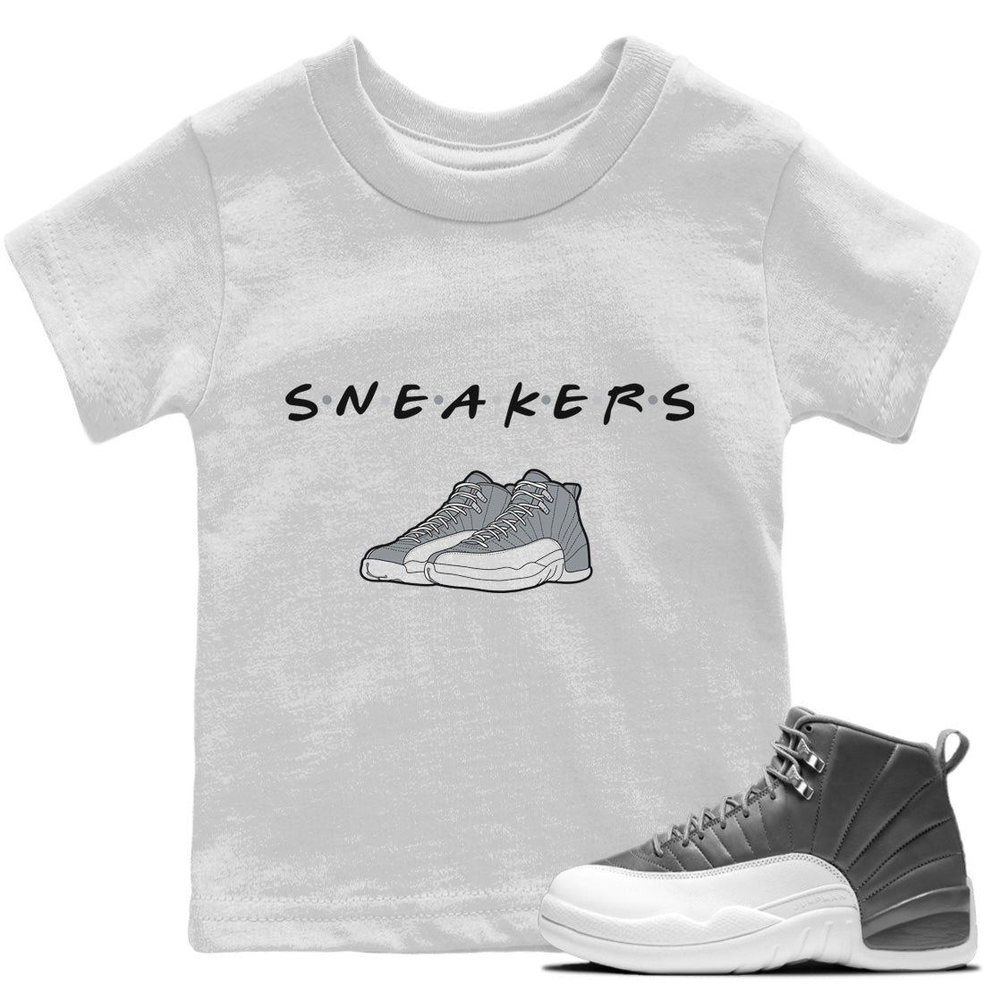 snkmatchs Kids Tops - Air Jordan 12 Stealth