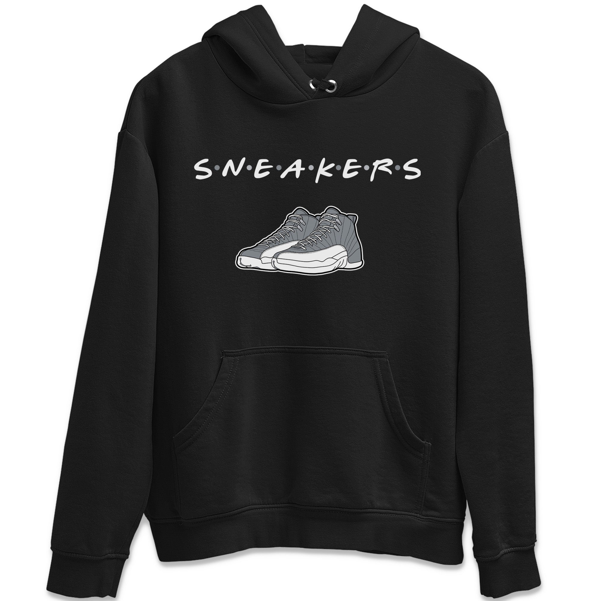 snkmatchs Unisex Tops - Air Jordan 12 Stealth
