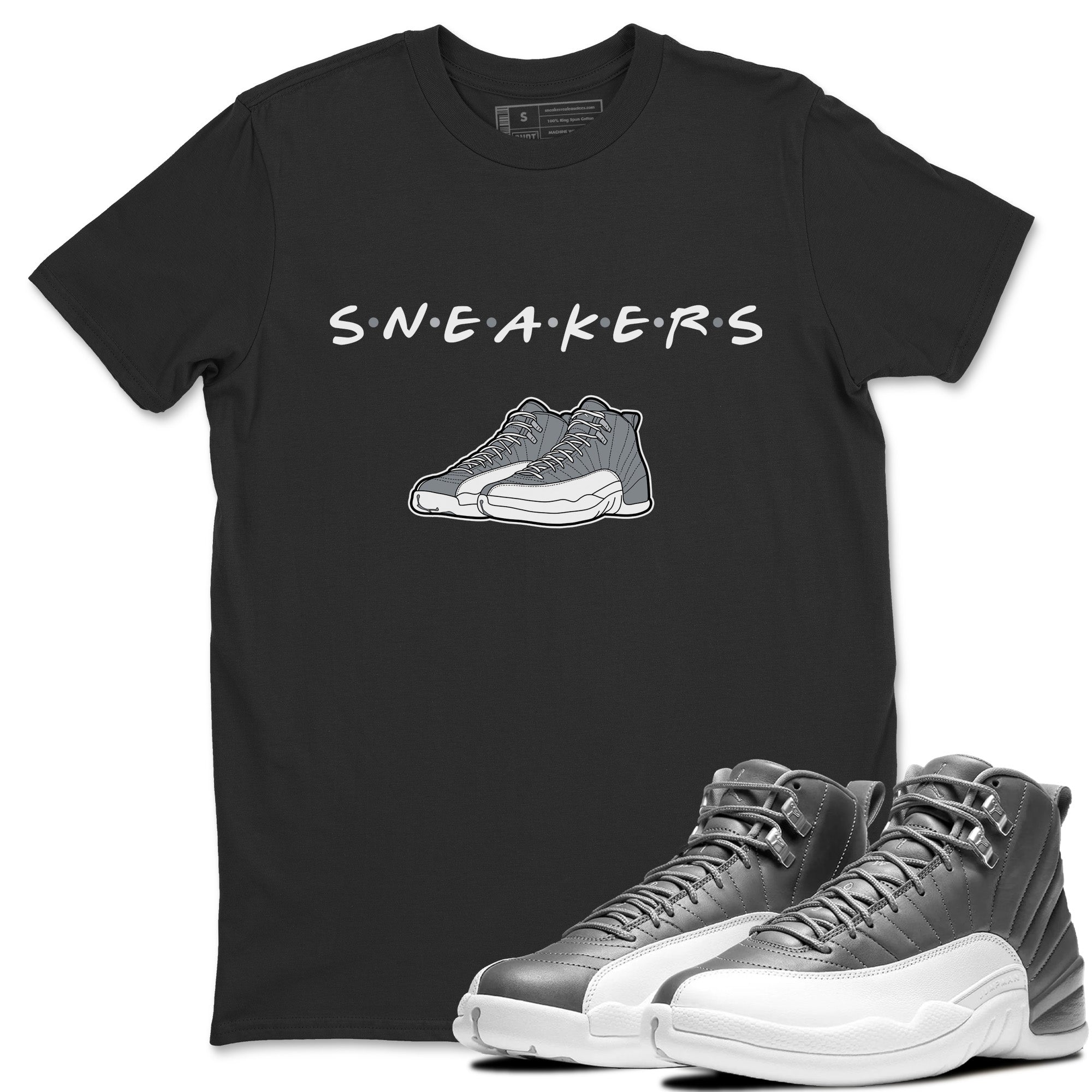 snkmatchs Unisex Tops - Air Jordan 12 Stealth