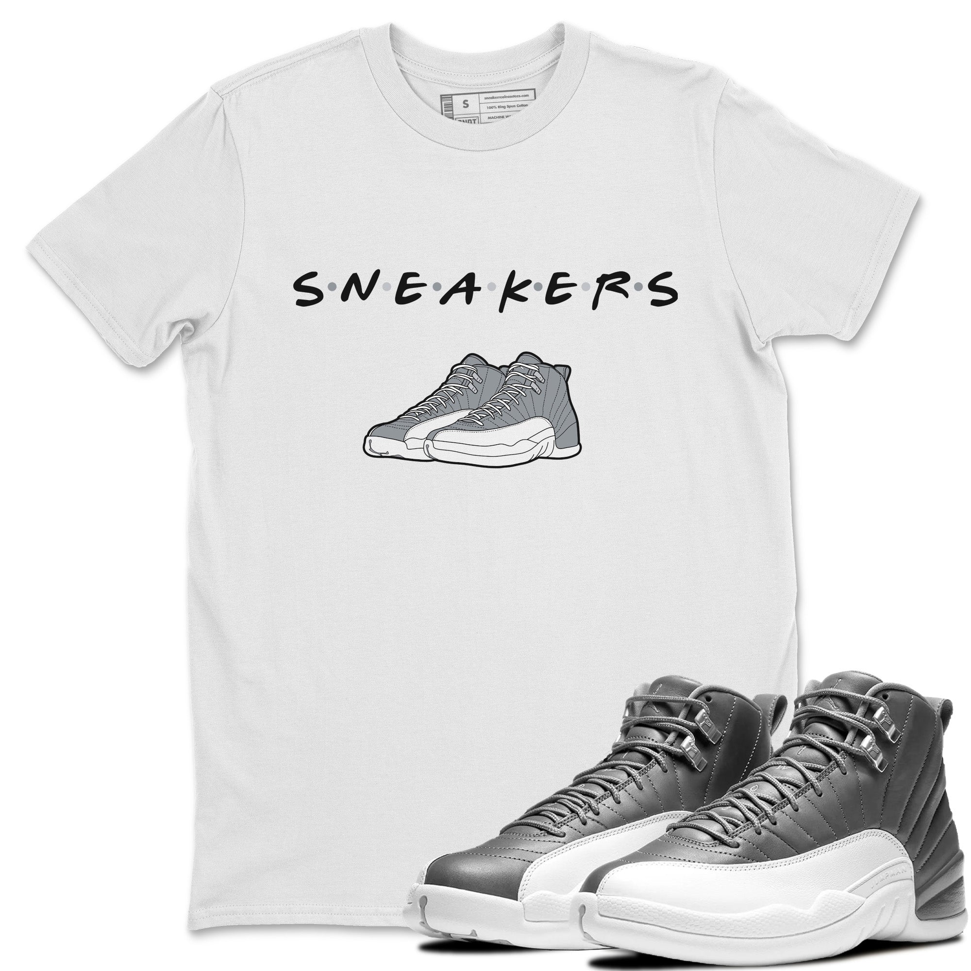 snkmatchs Unisex Tops - Air Jordan 12 Stealth