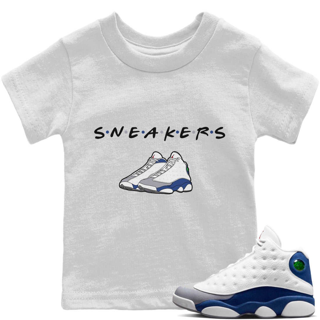 snkmatchs Kids Tops - Air Jordan 13 French Blue