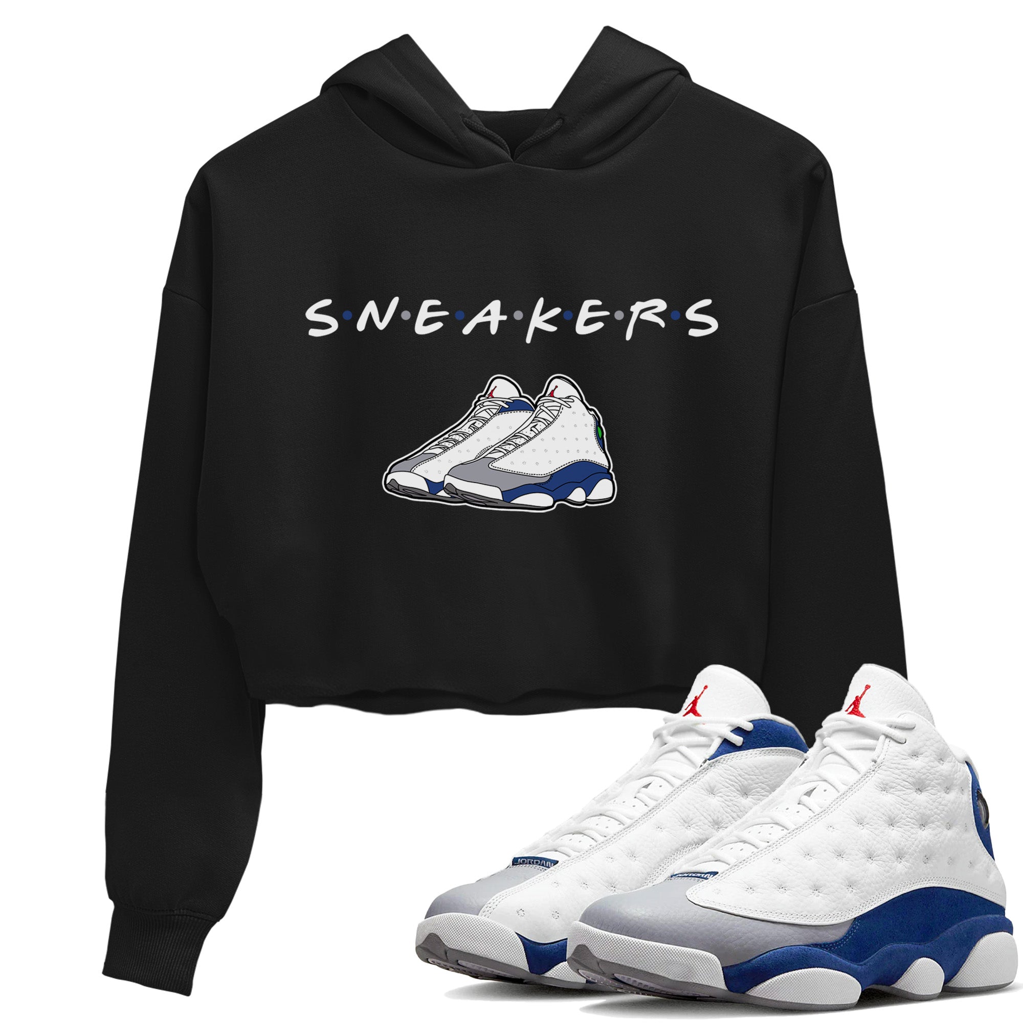snkmatchs Women's Tops - Air Jordan 13 French Blue