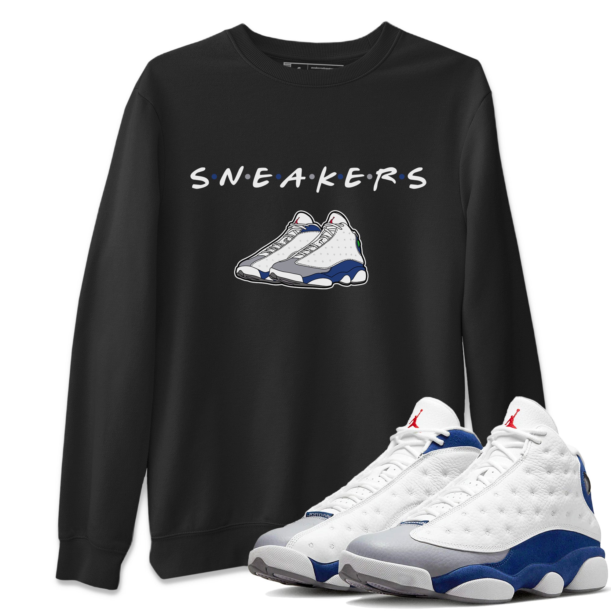 snkmatchs Unisex Tops - Air Jordan 13 French Blue