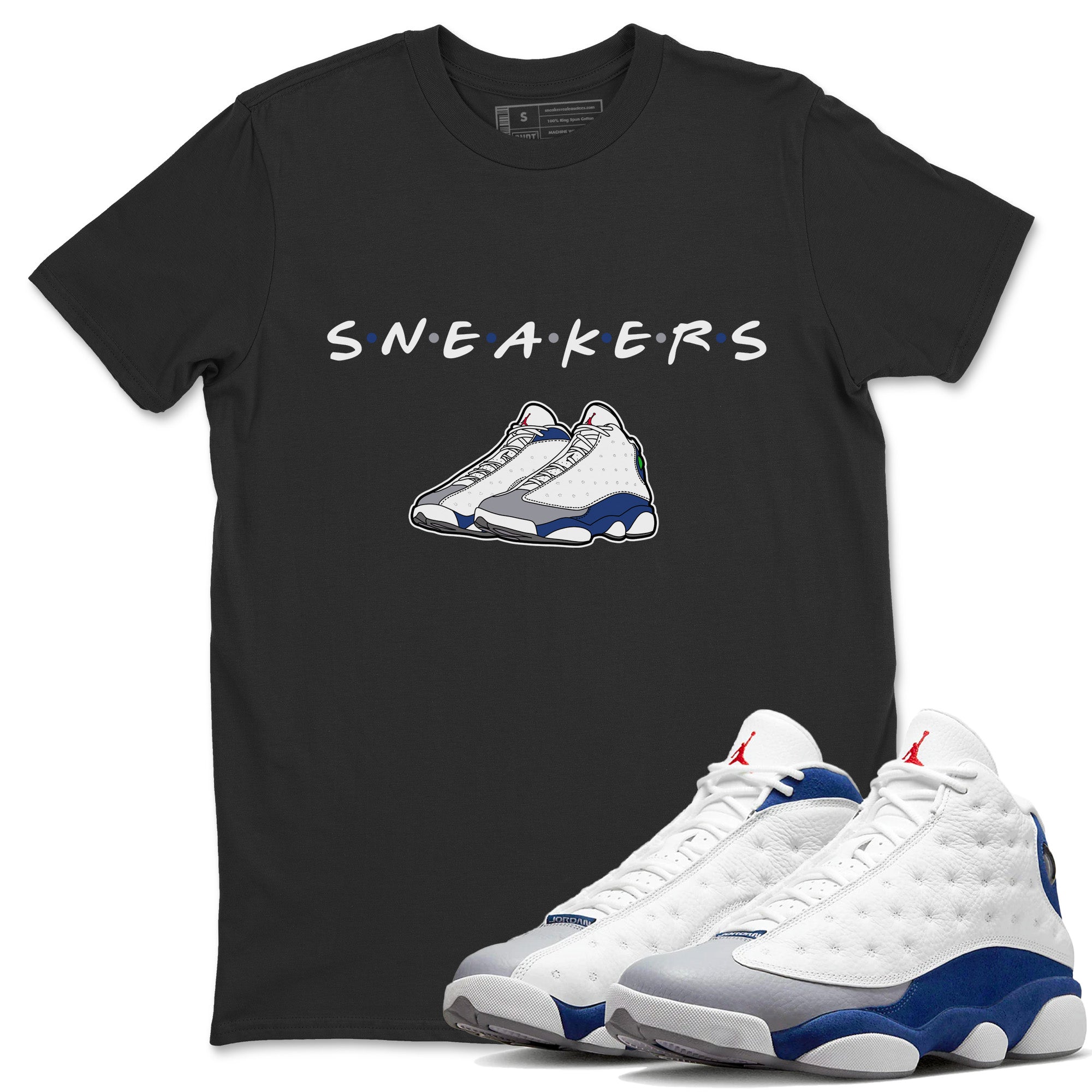 snkmatchs Unisex Tops - Air Jordan 13 French Blue
