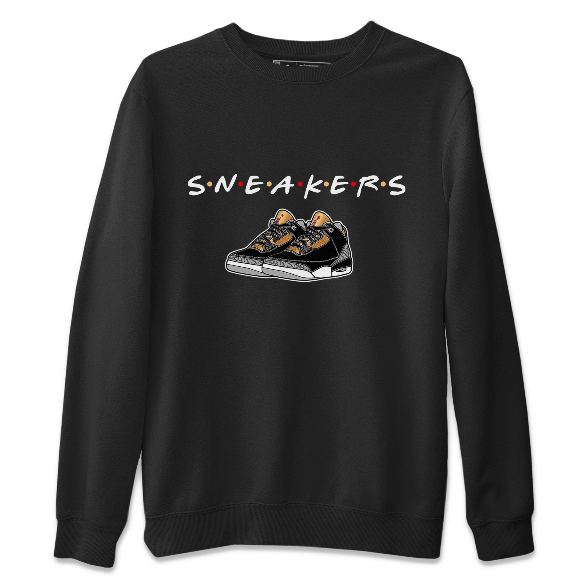 snkmatchs Unisex Tops - Air Jordan 3 Black Gold