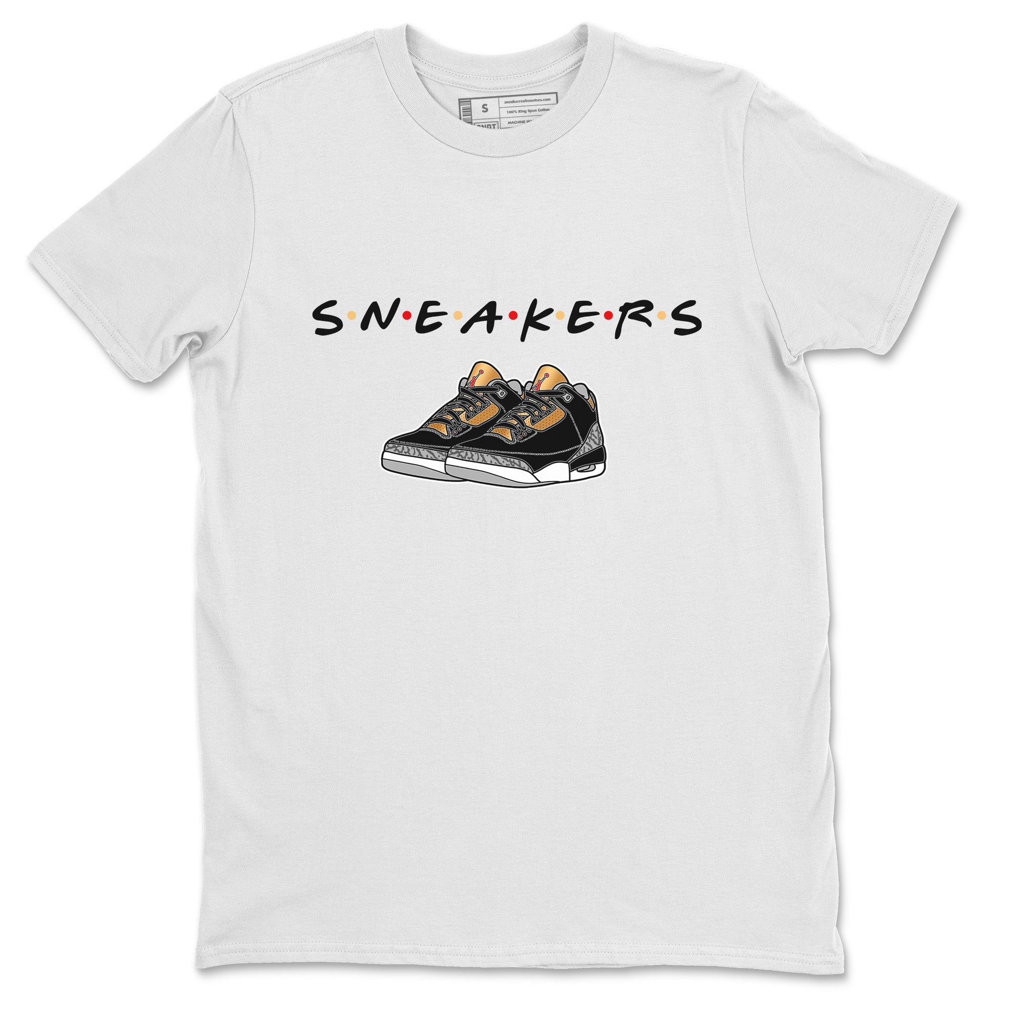 snkmatchs Unisex Tops - Air Jordan 3 Black Gold
