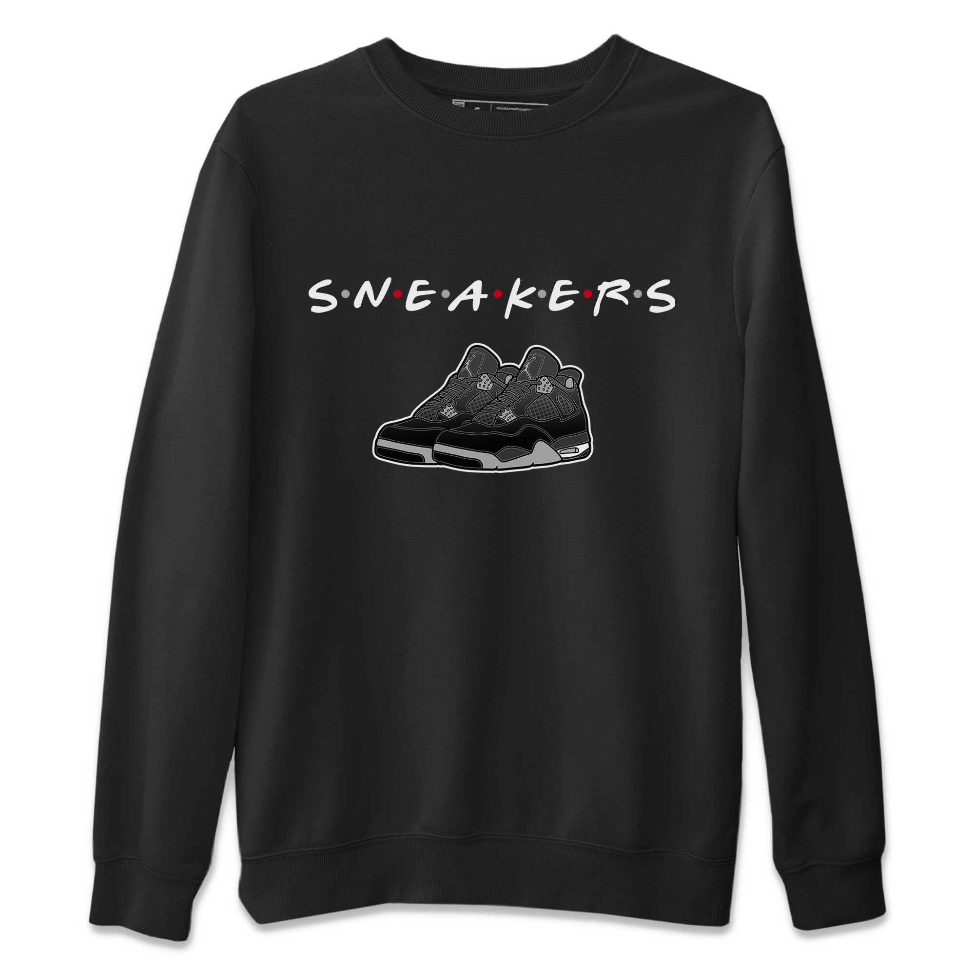 snkmatchs Unisex Tops - Air Jordan 4 Black Canvas