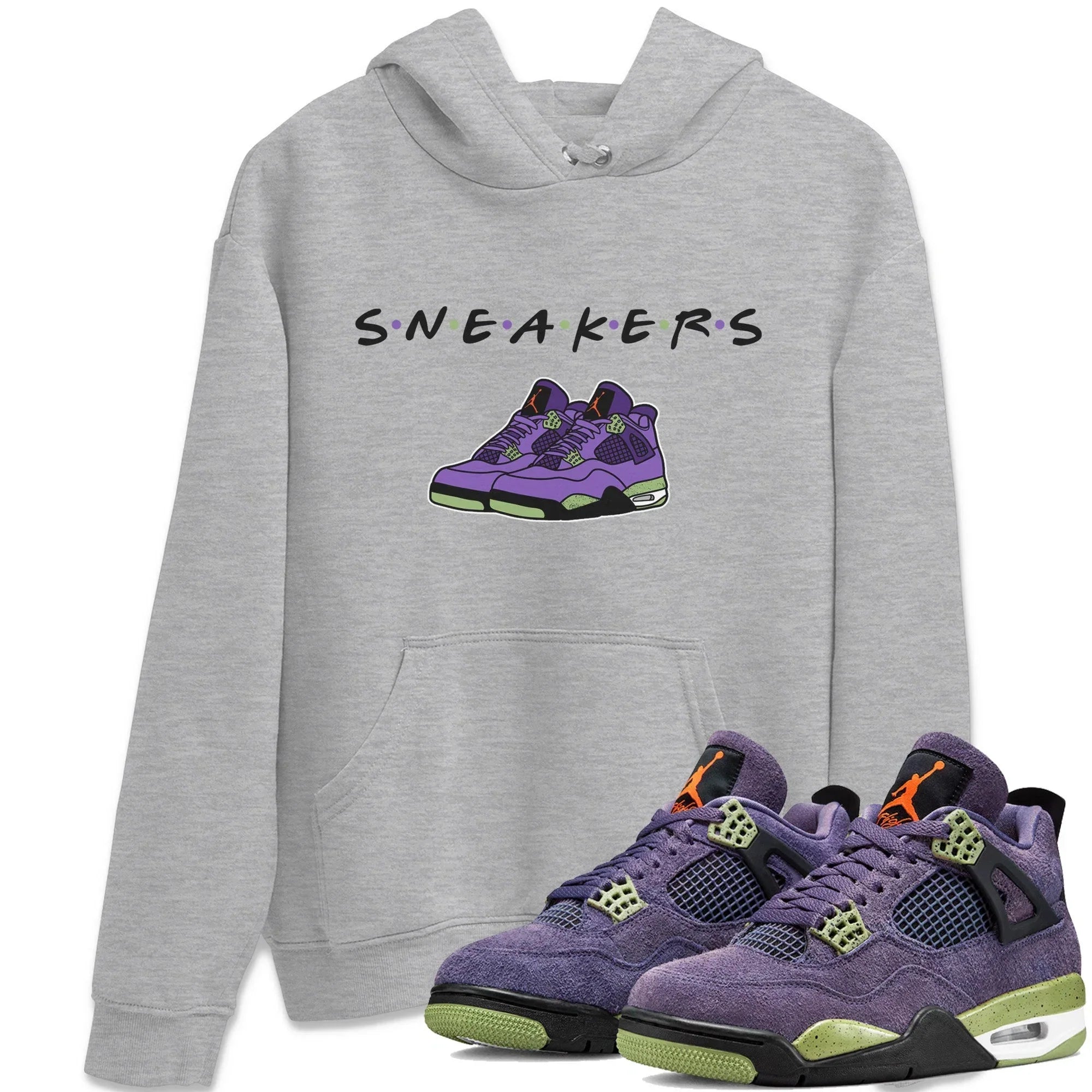 snkmatchs Unisex Tops - Air Jordan 4 Canyon Purple