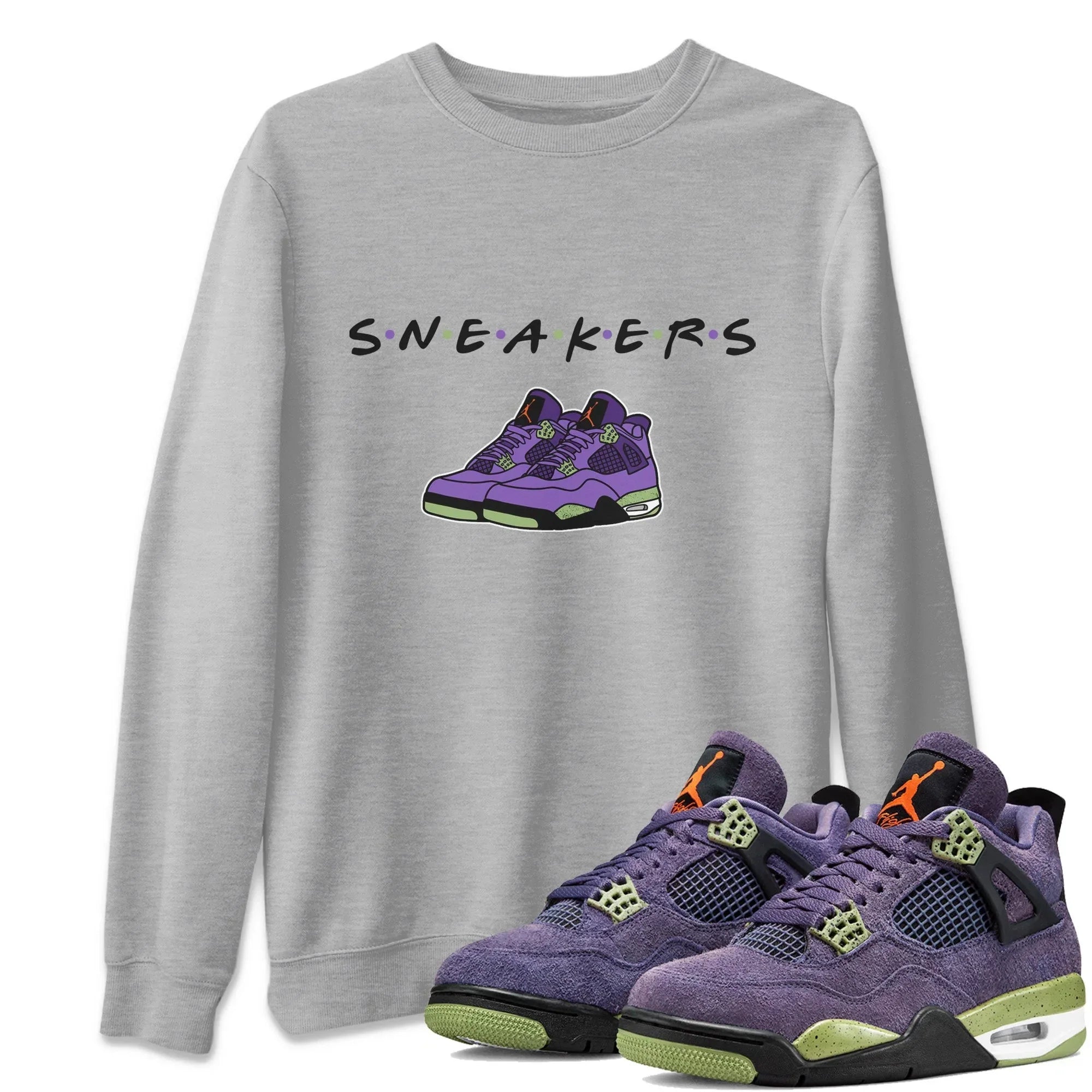 snkmatchs Unisex Tops - Air Jordan 4 Canyon Purple